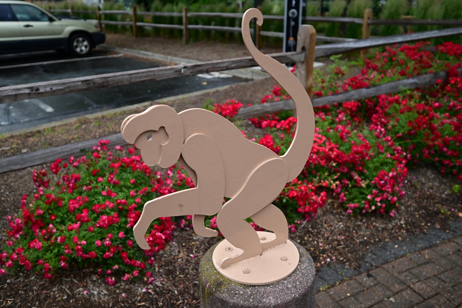 Entrance Plaza - Monkey Sculpture