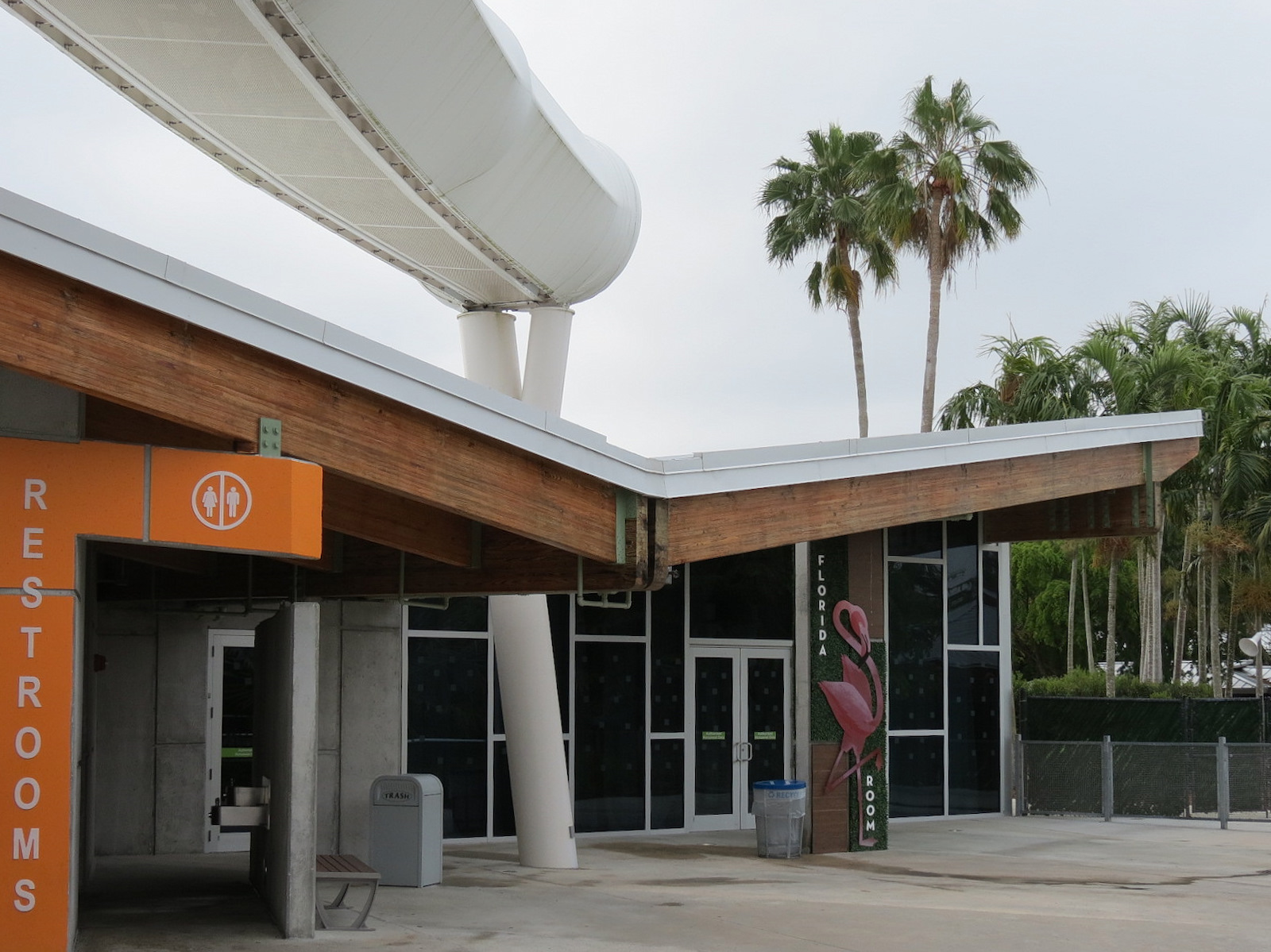 Entrance - Restrooms and Florida Room Exterior