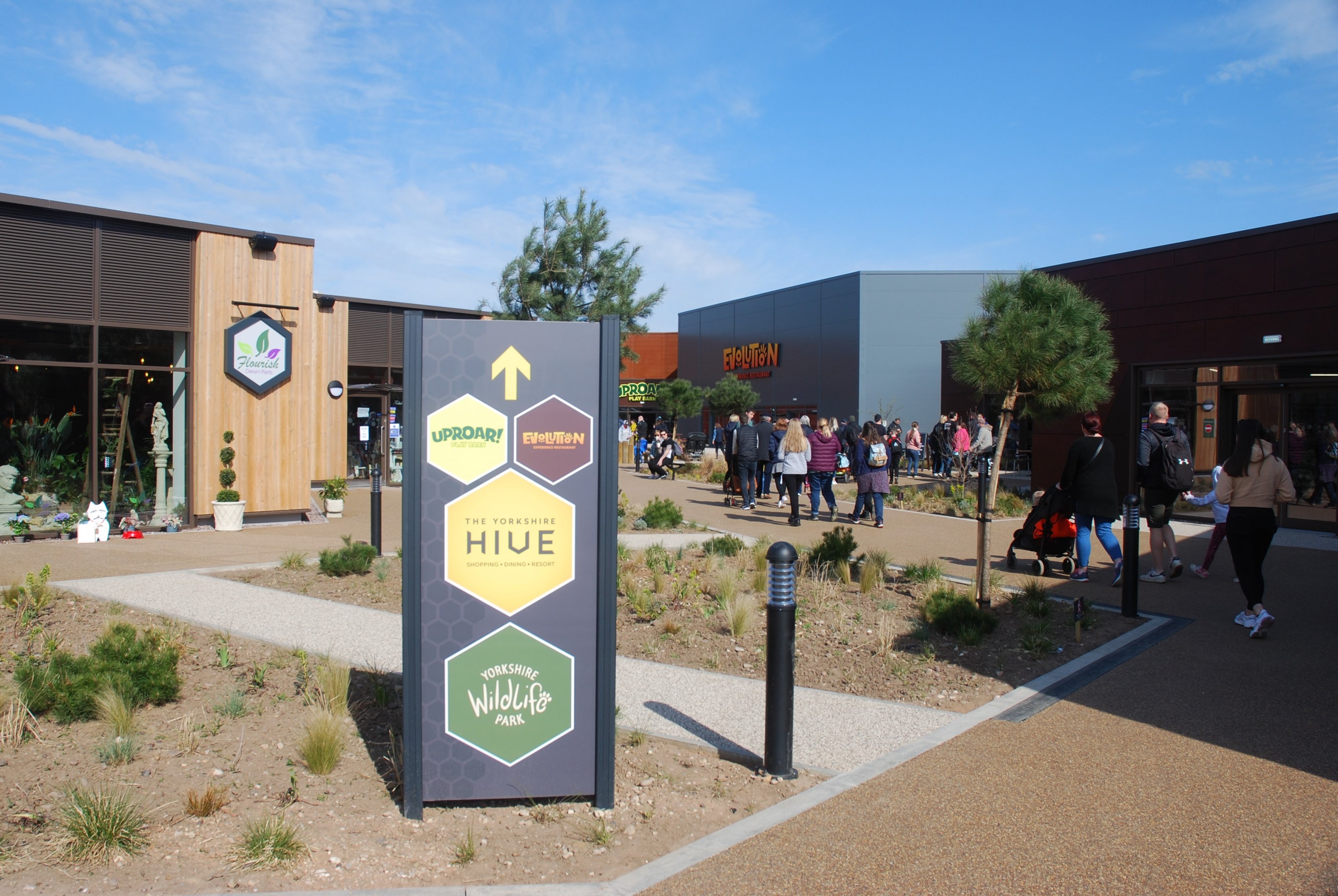 Entrance Retail Area at Yorkshire WP, 18th April 2021