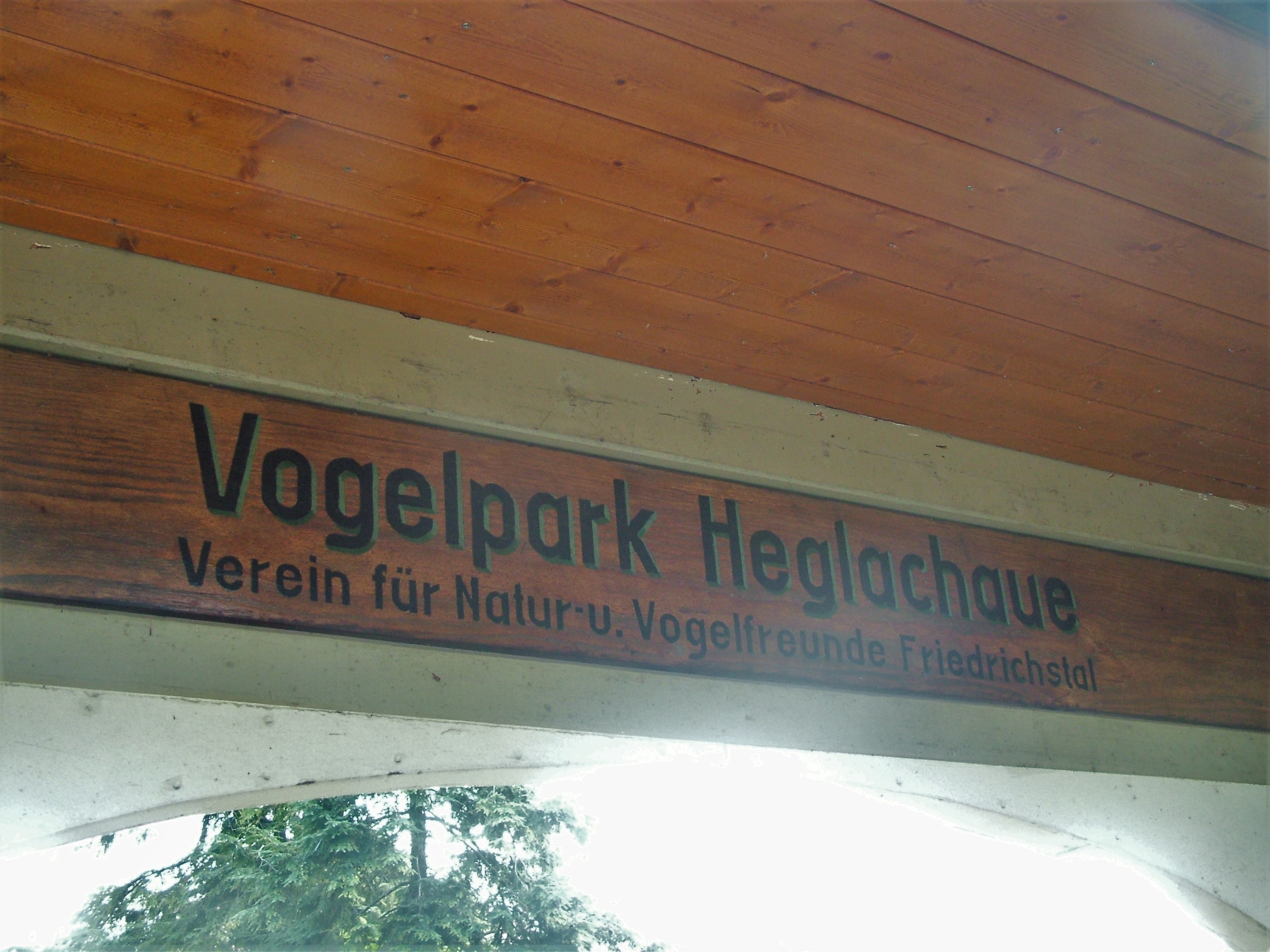 Entrance Sign at Vogelpark Heglachaue, 3rd Sept 2010