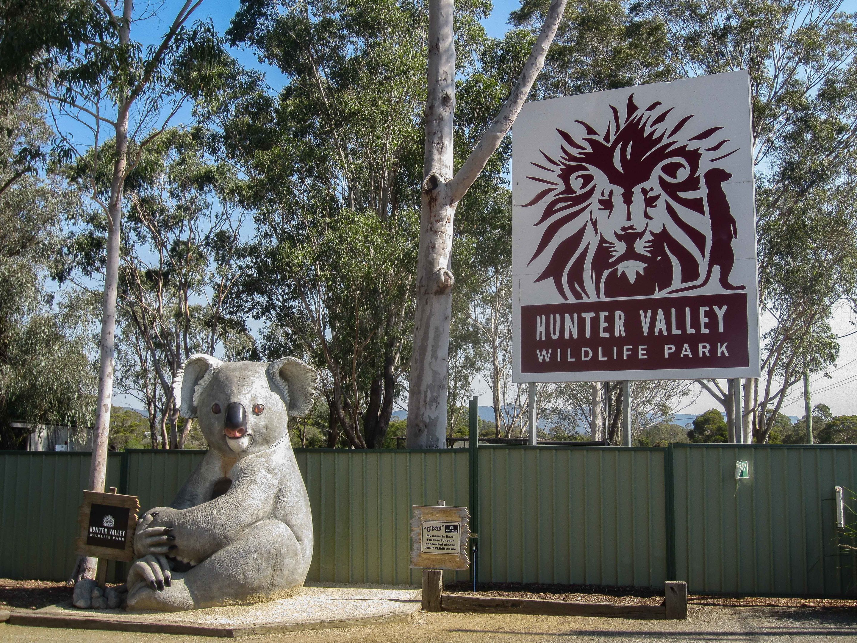 Entrance sign in the carpark
