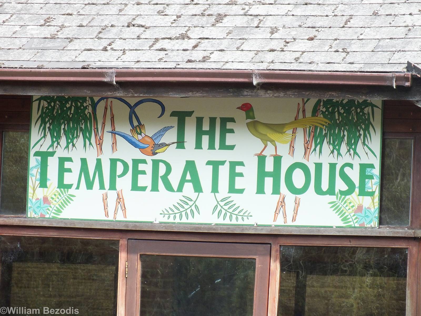 Entrance sign to the Temperate House