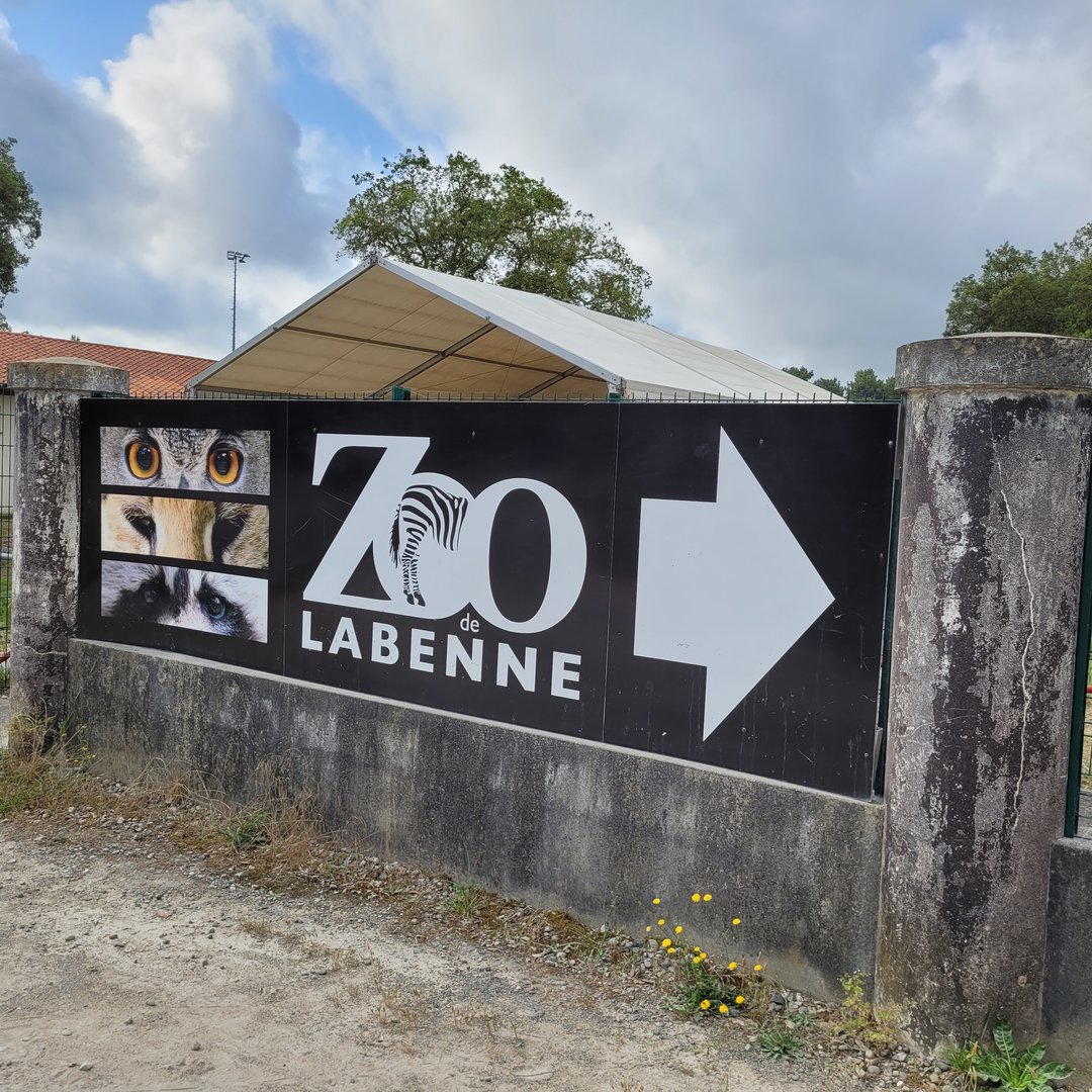 Entrance sign -Zoo de Labenne (2023)