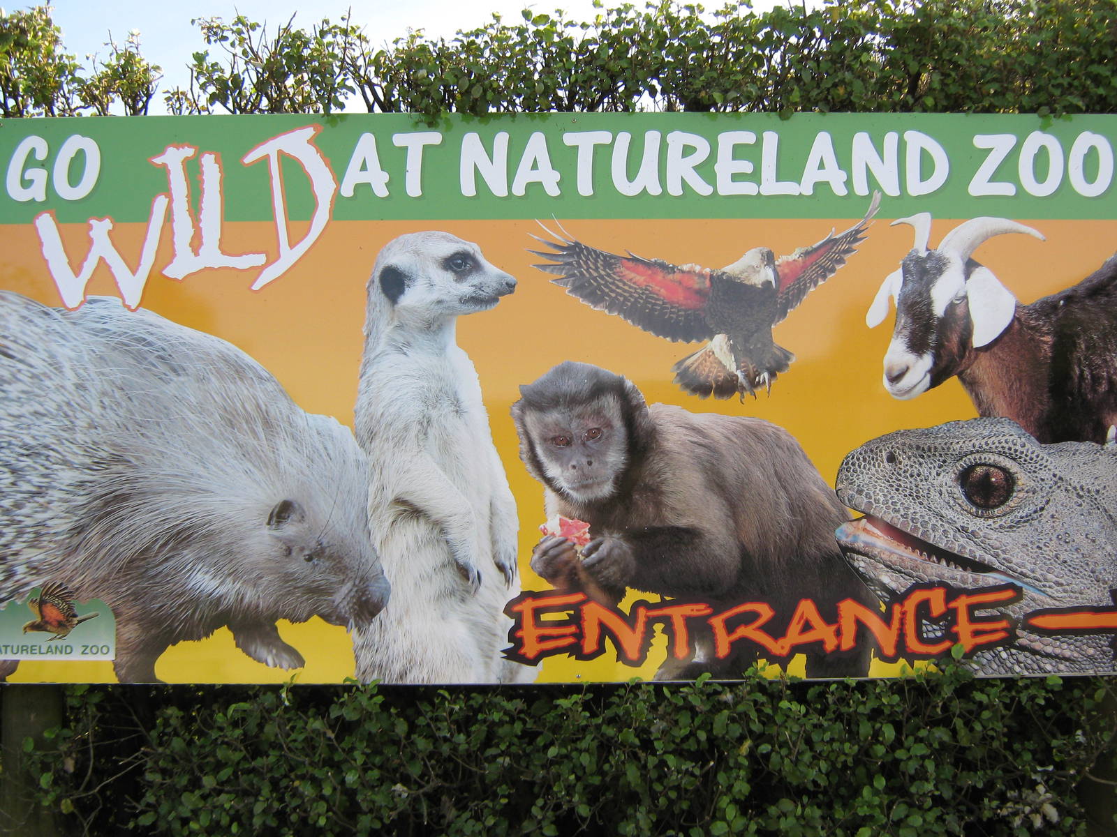 entrance sign