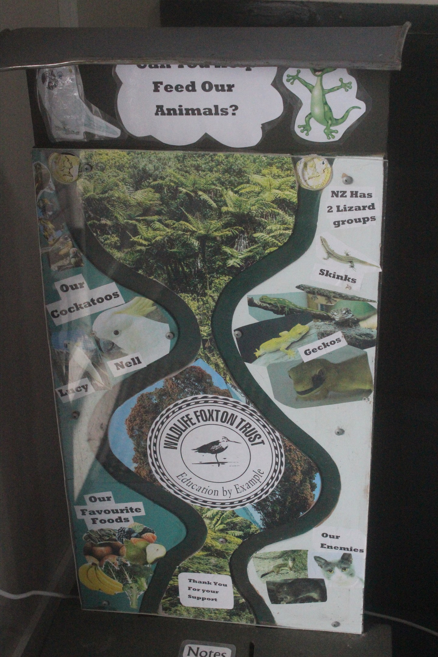 Entrance signage, Wildlife Foxton Trust