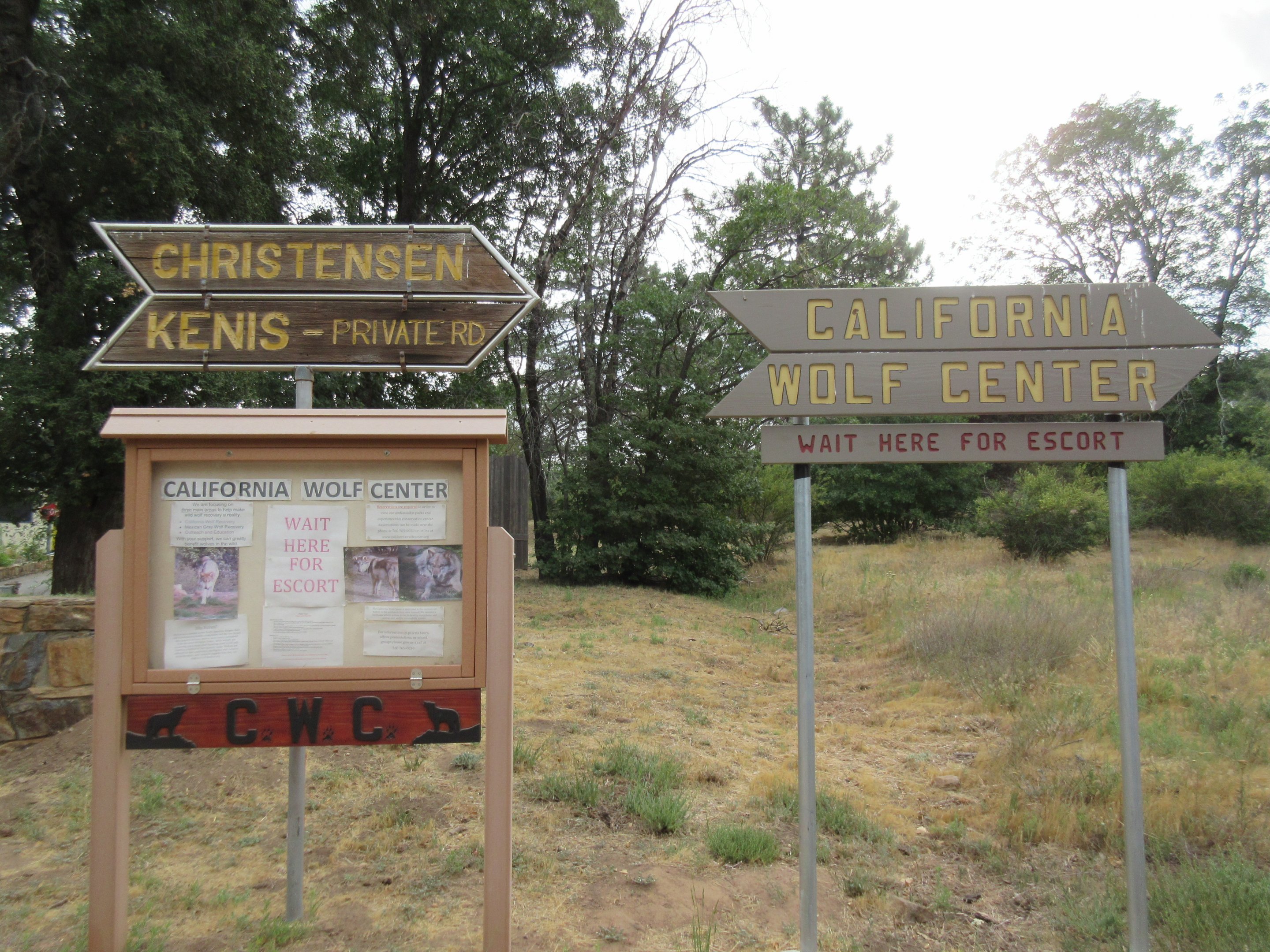 Entrance Signs (at base of mile-long dirt road)