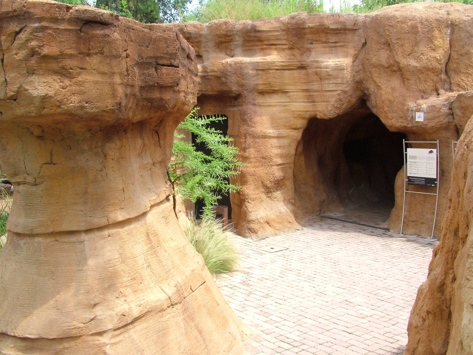 Entrance to Aardvark Burrow at Bioparc Valencia, 28/05/11