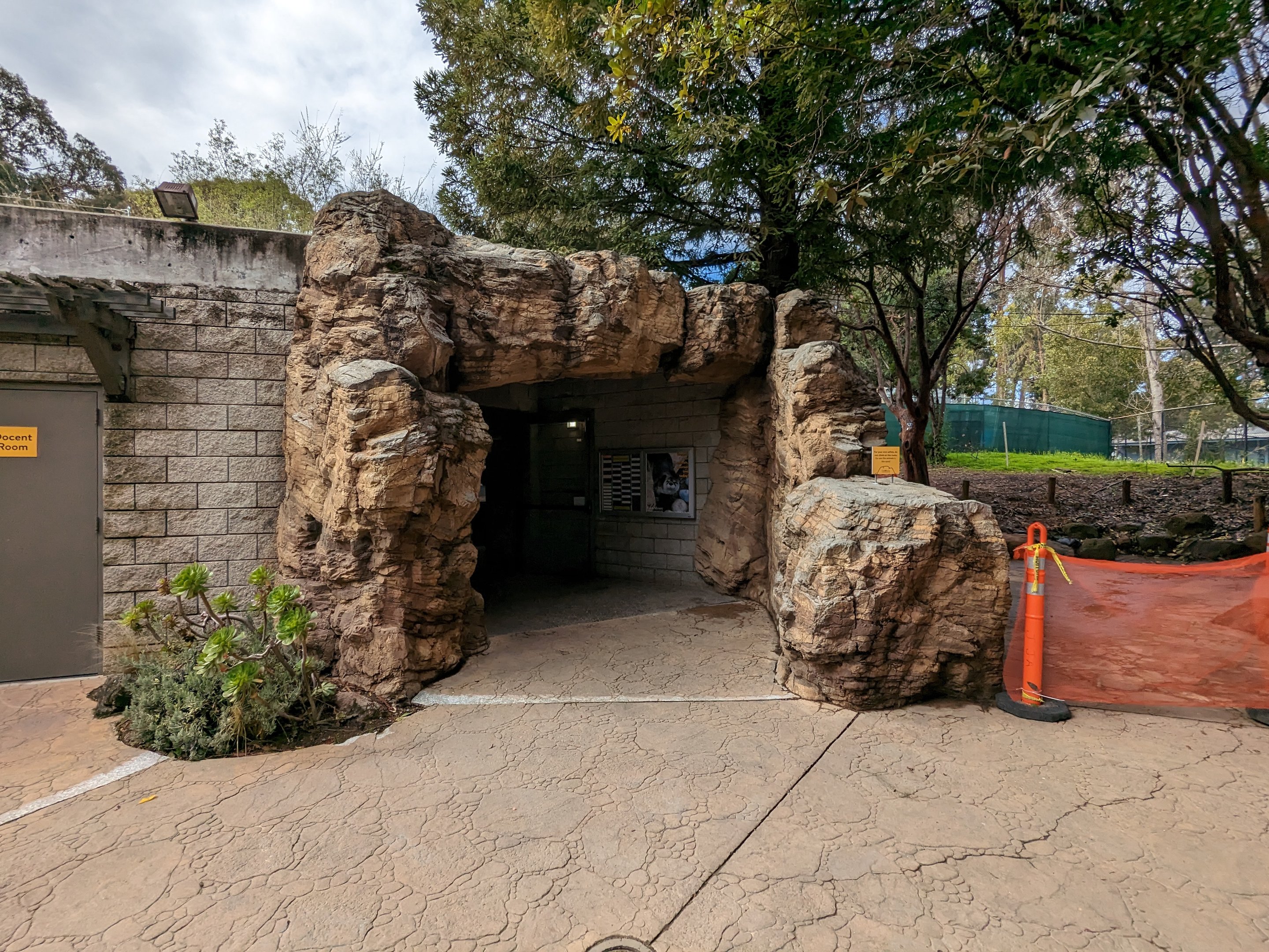 Entrance to animal viewing building