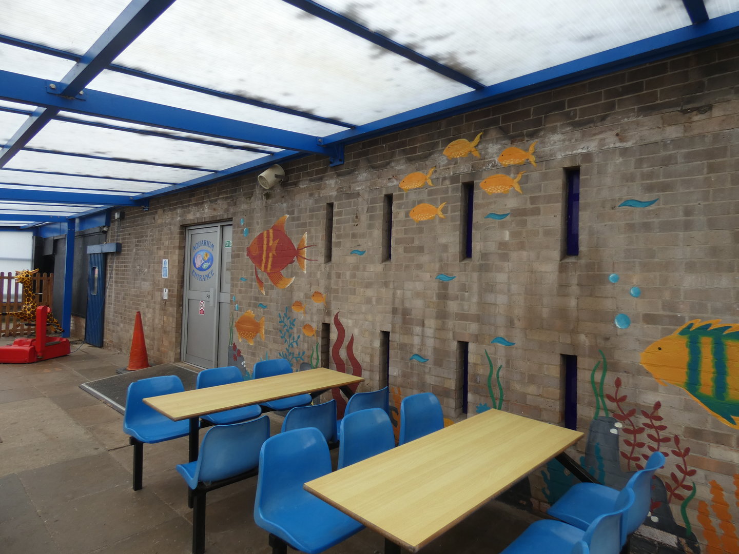 Entrance to aquarium