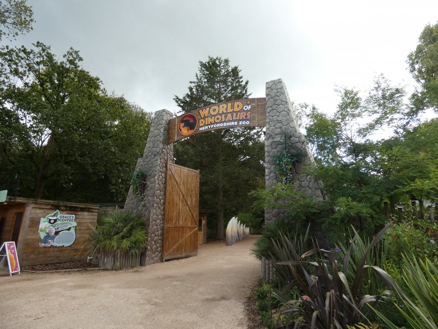 Entrance to dinosaur area