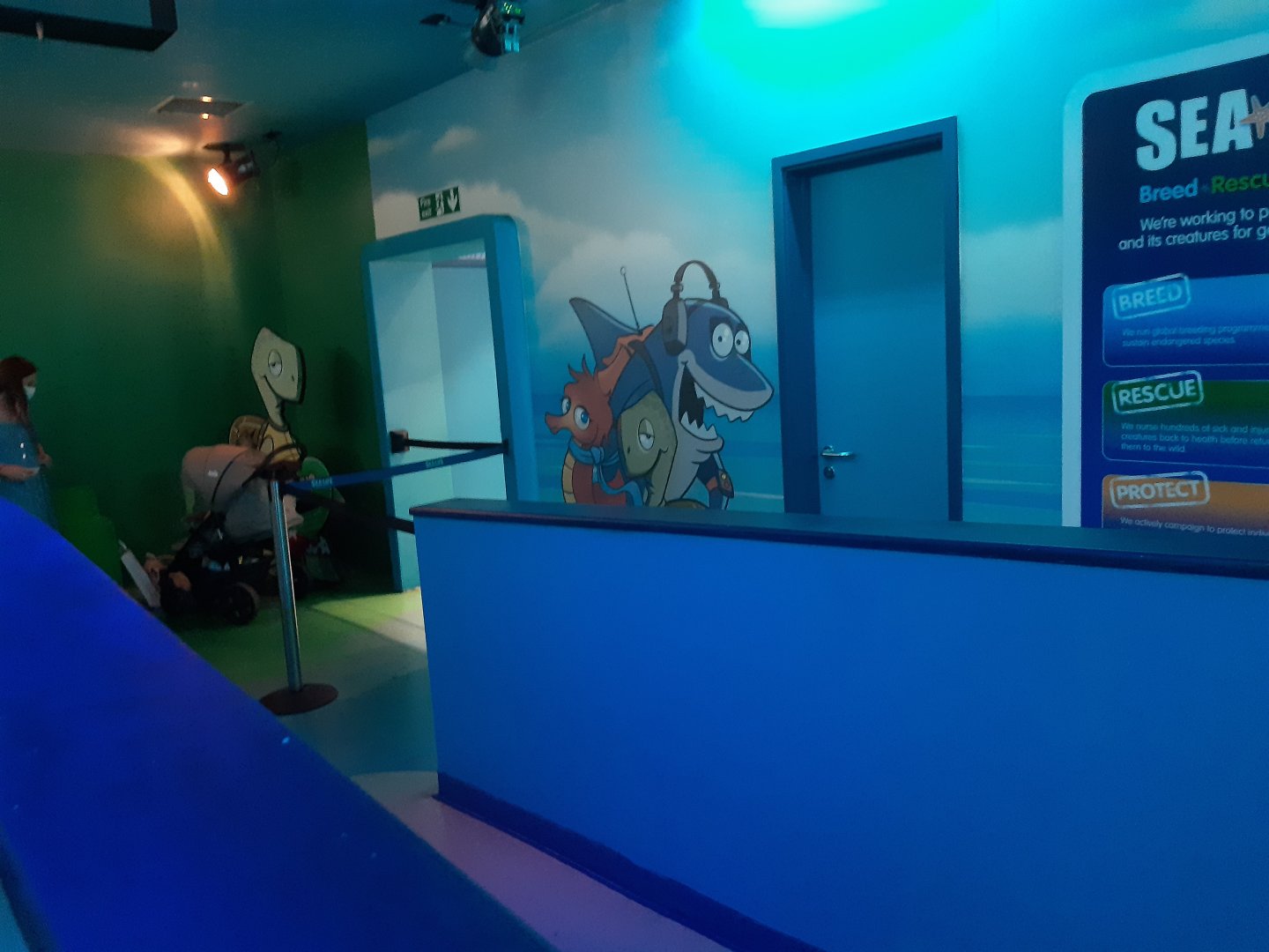 Entrance to exhibits