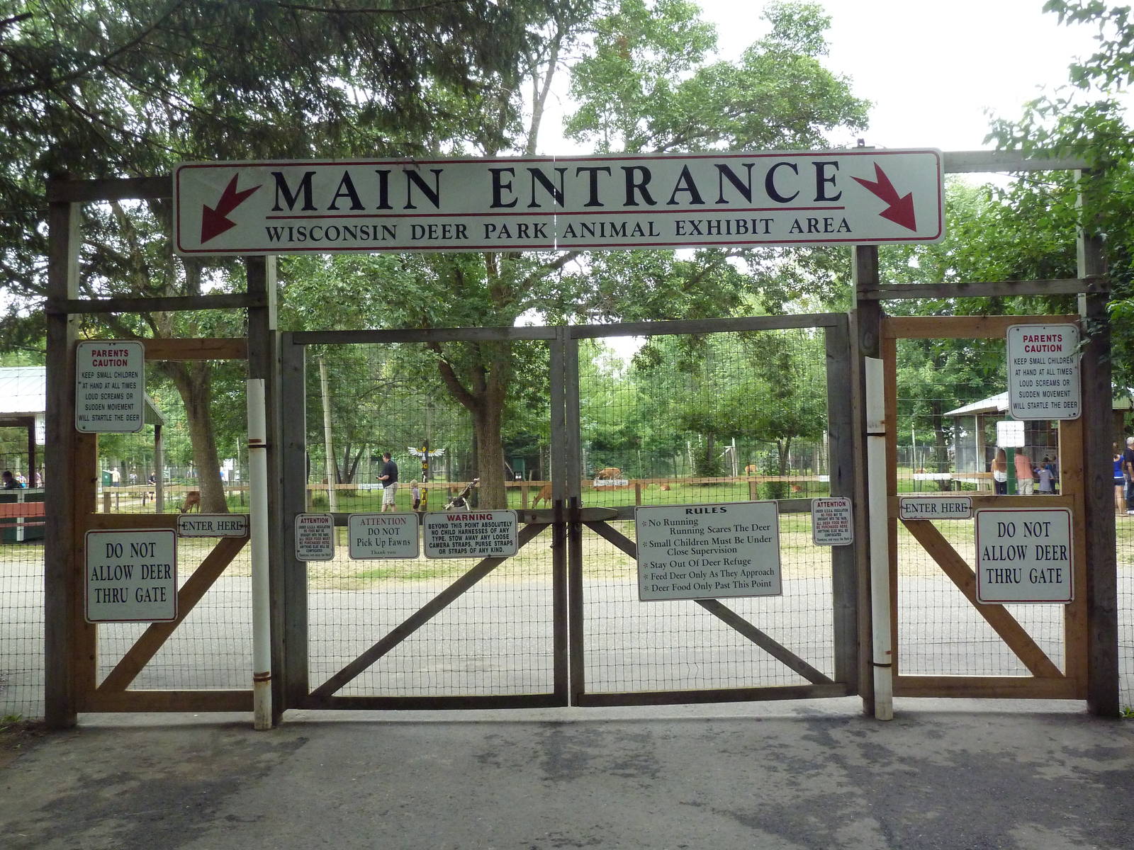 Entrance to Free-Roaming Deer Area