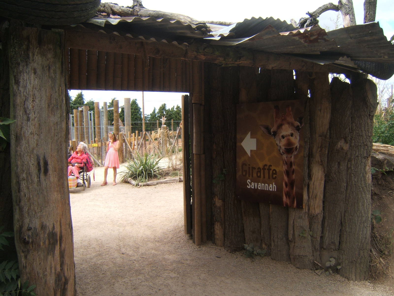 Entrance to Giraffe House viewing area
