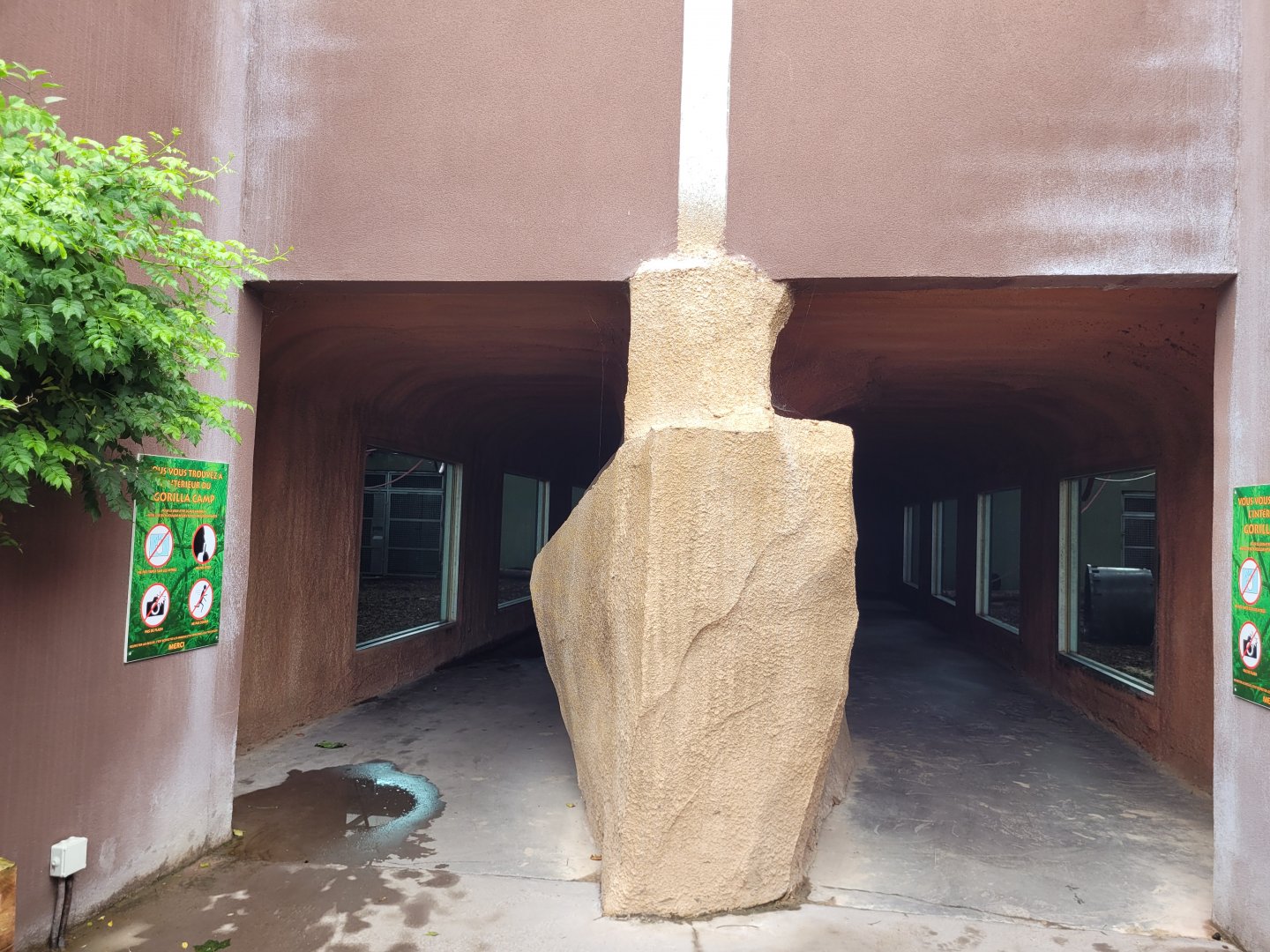 Entrance to gorilla house -Zoo du bassin d'Arcachon (2024)
