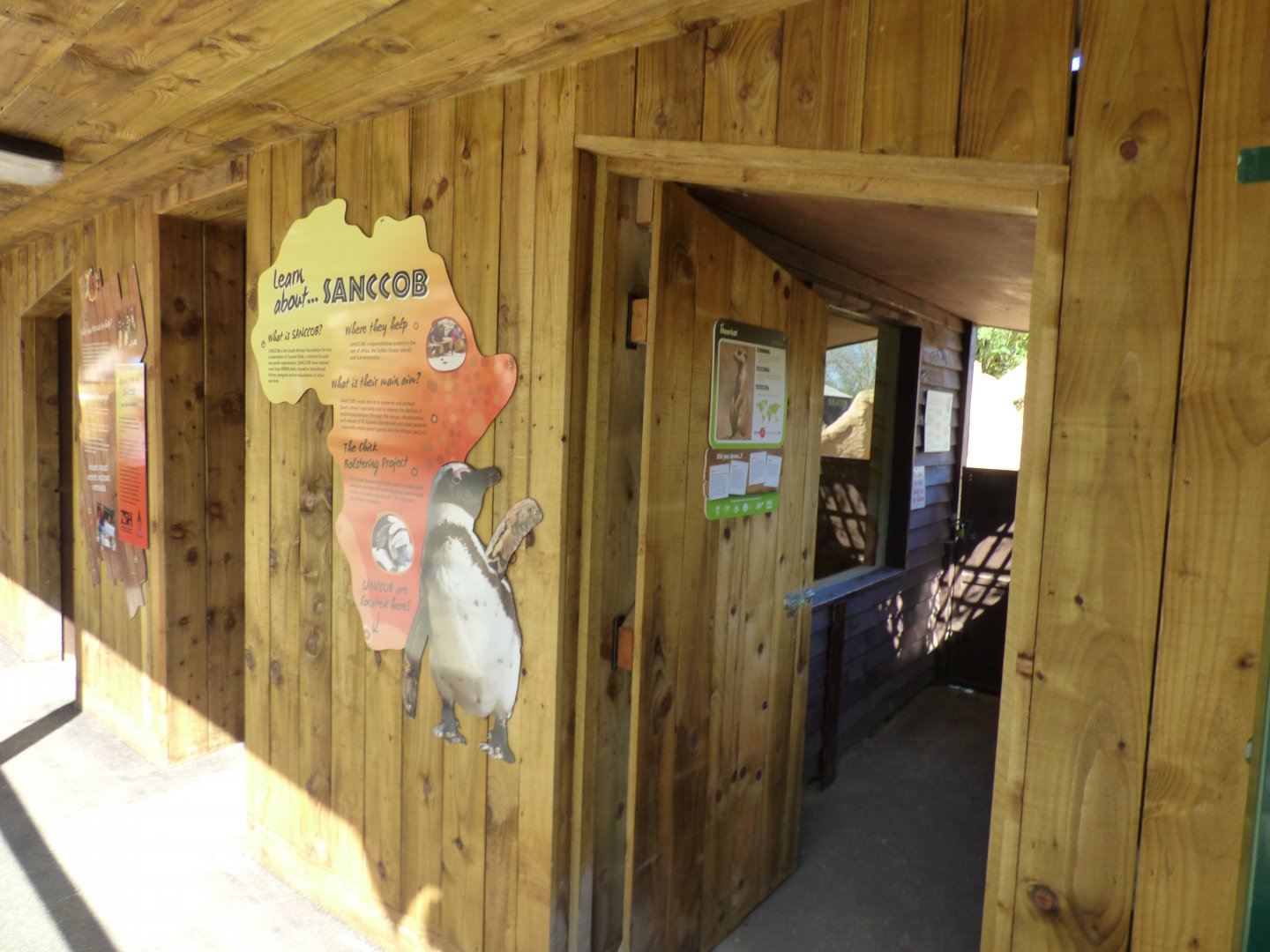 Entrance to indoor Meerkat viewing