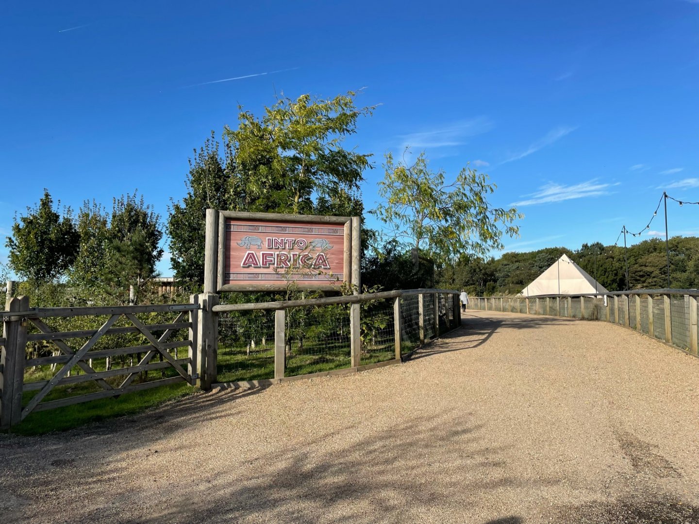 Entrance to Into Africa at Yorkshire Wildlife Park (October 2021)