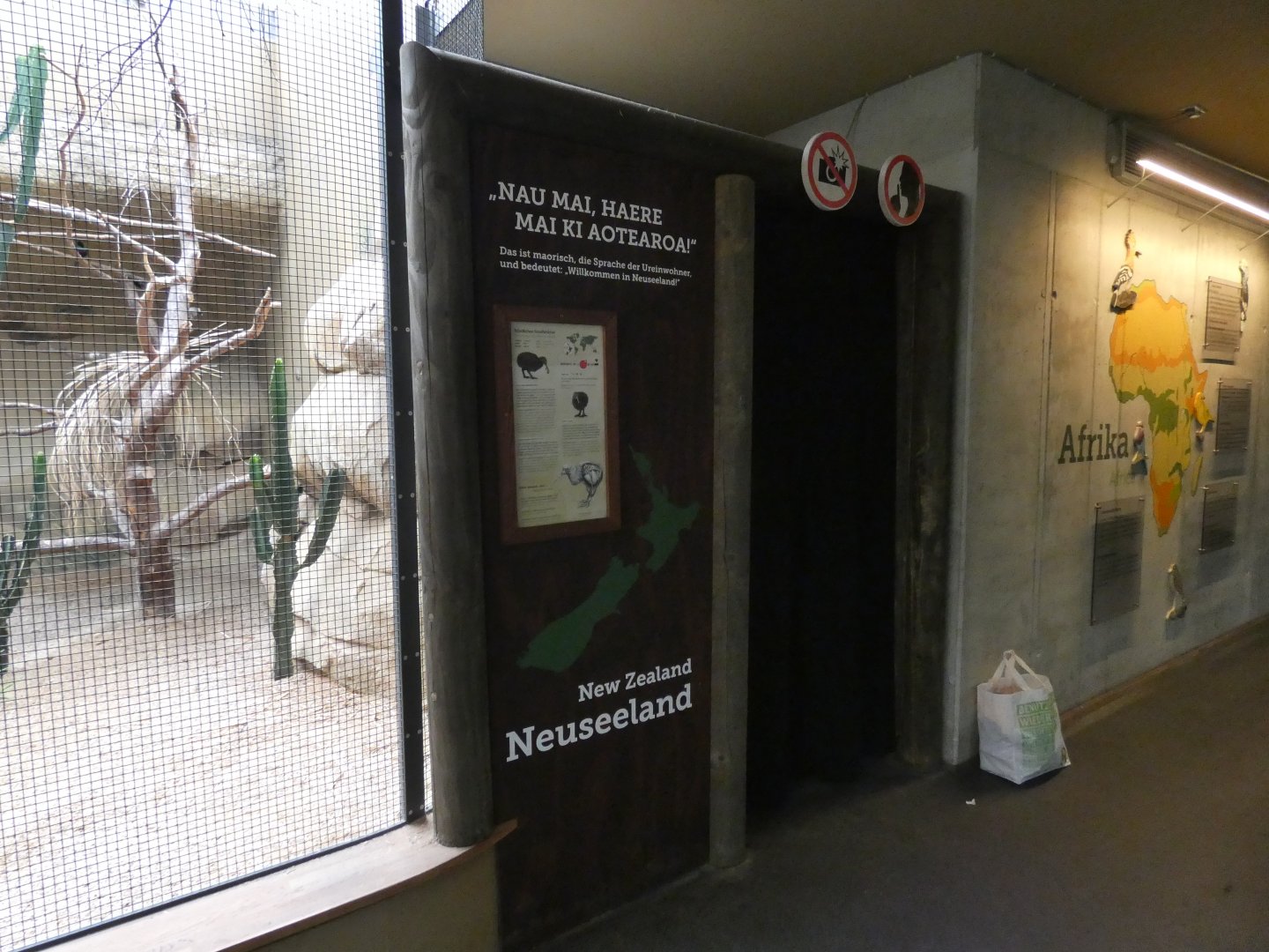 Entrance to Kiwi enclosure