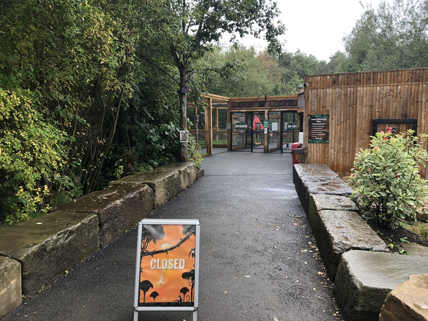 Entrance to Lemur Lookout at Ponderosa Zoo (October 2022)