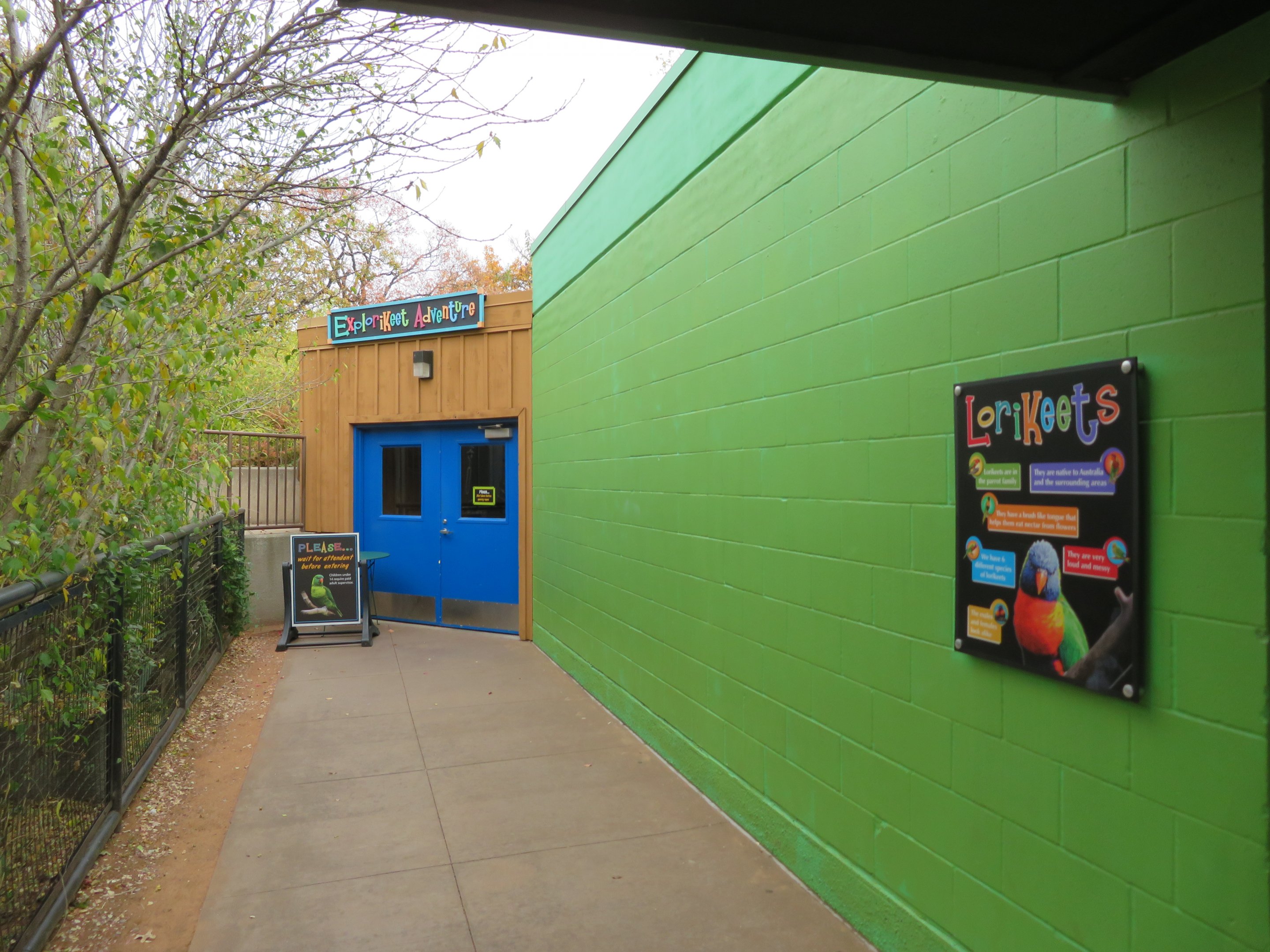 Entrance to Lorikeet Aviary