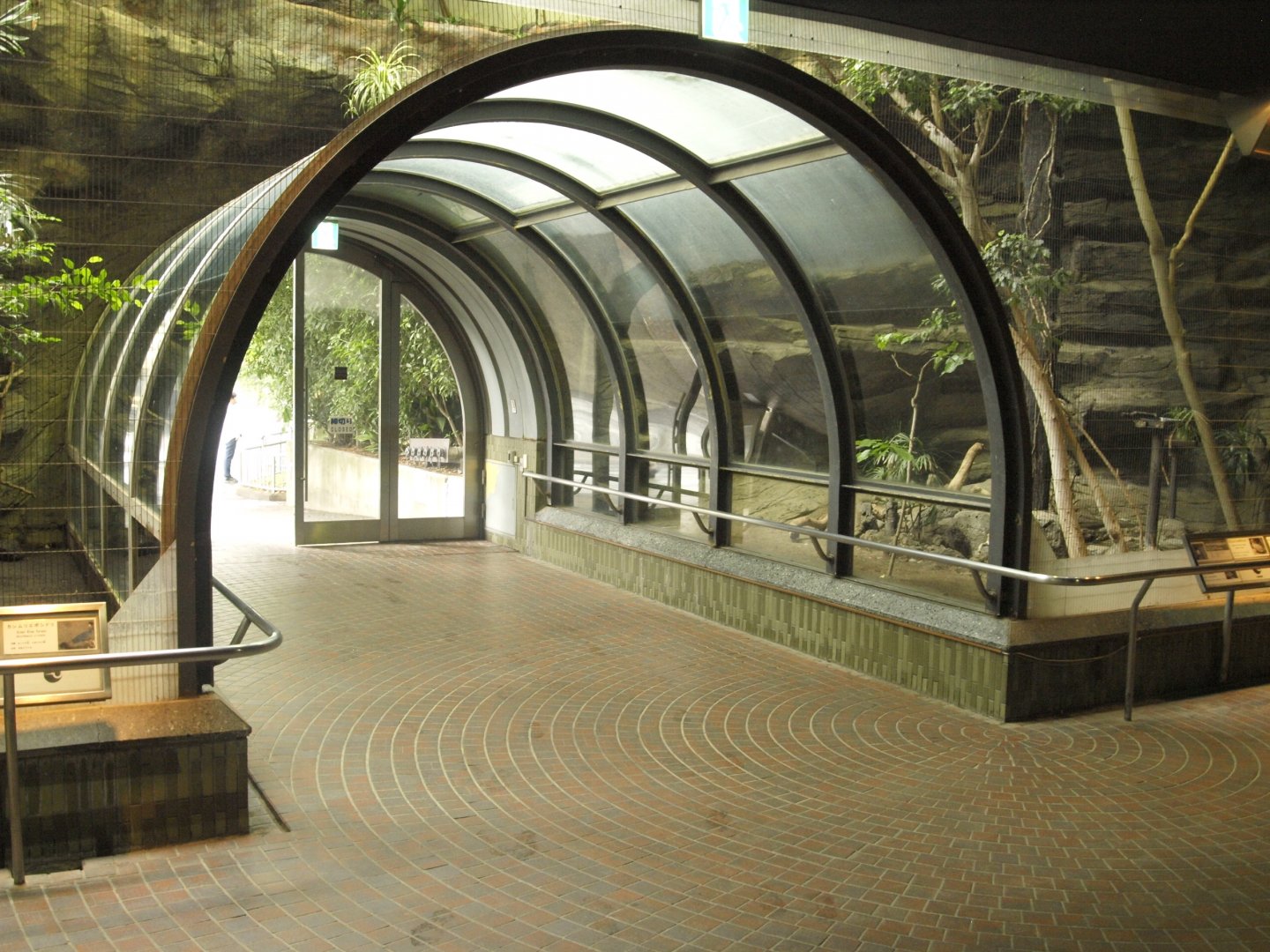 Entrance to lower section of bird house