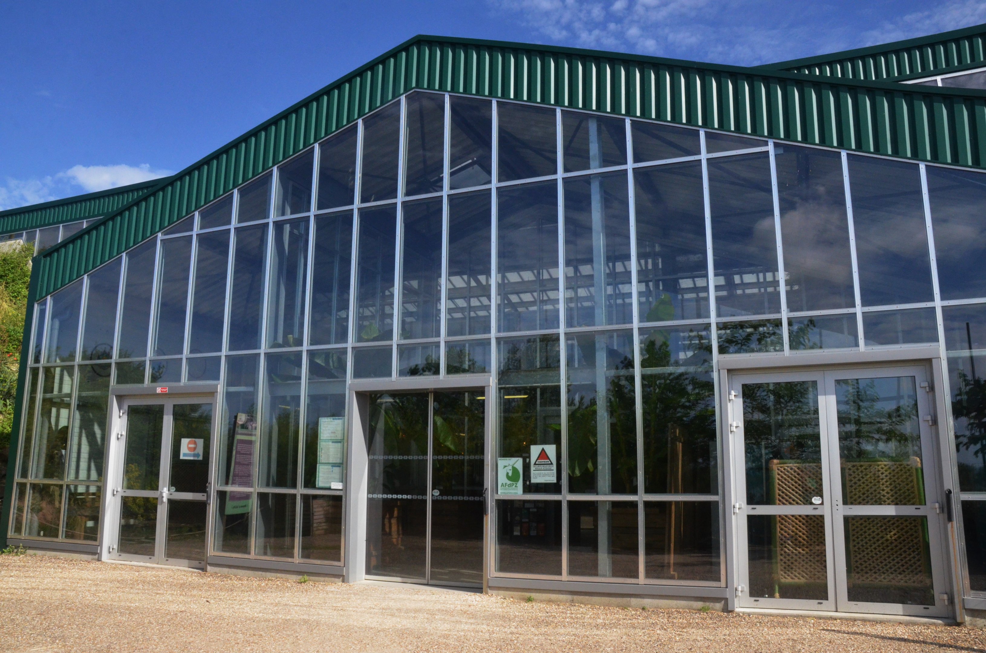 Entrance to Main Greenhouse at Biotropica, 16/06/18
