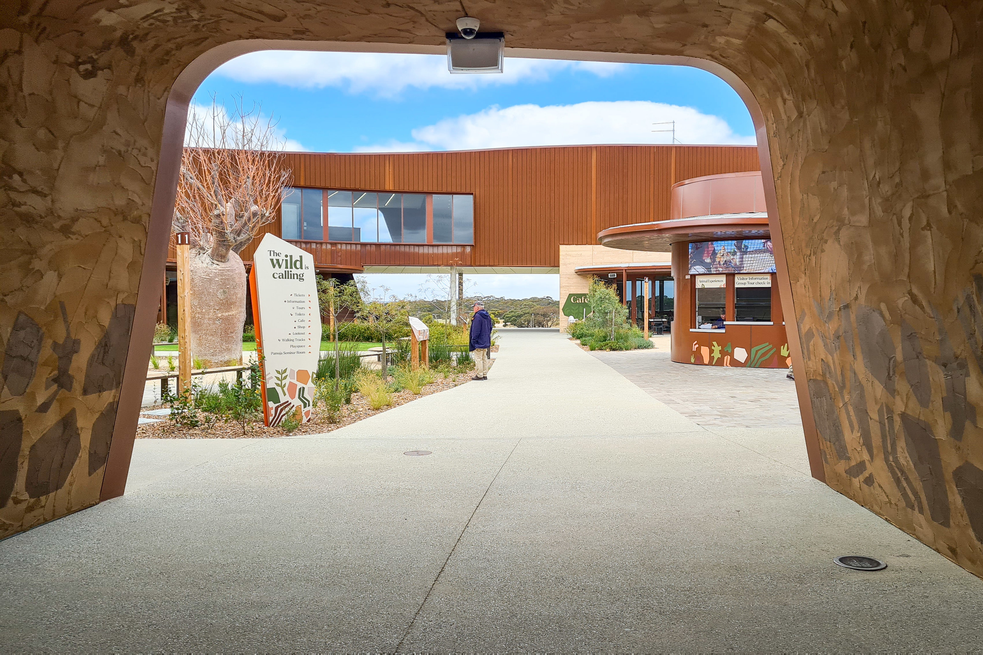 Entrance to new visitors centre
