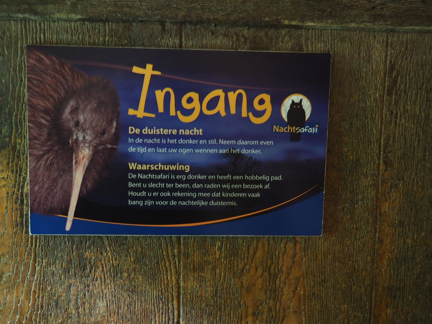 Entrance to Night Safari sign (Sep 2nd, 2018)