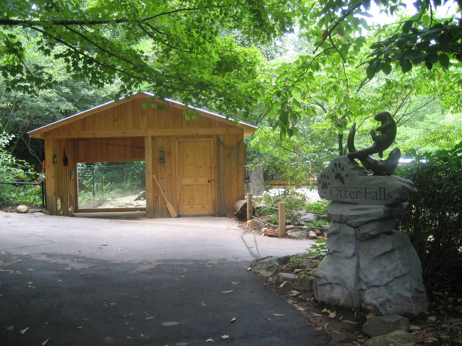 entrance to otter exhibit