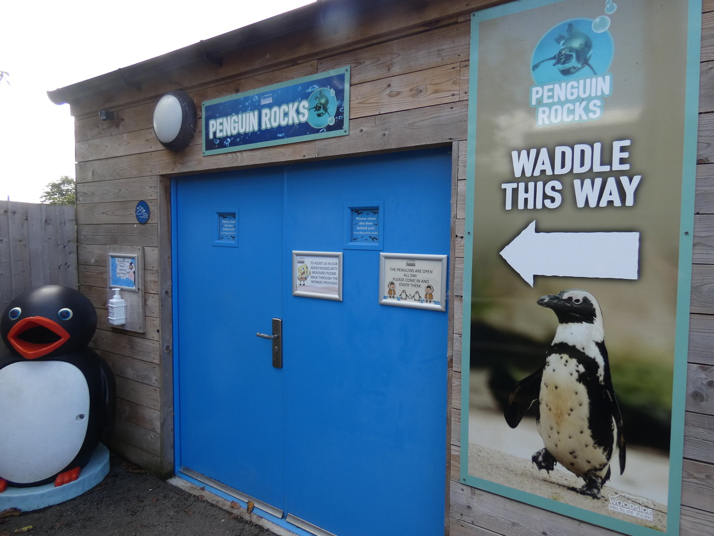 Entrance to penguin aviary