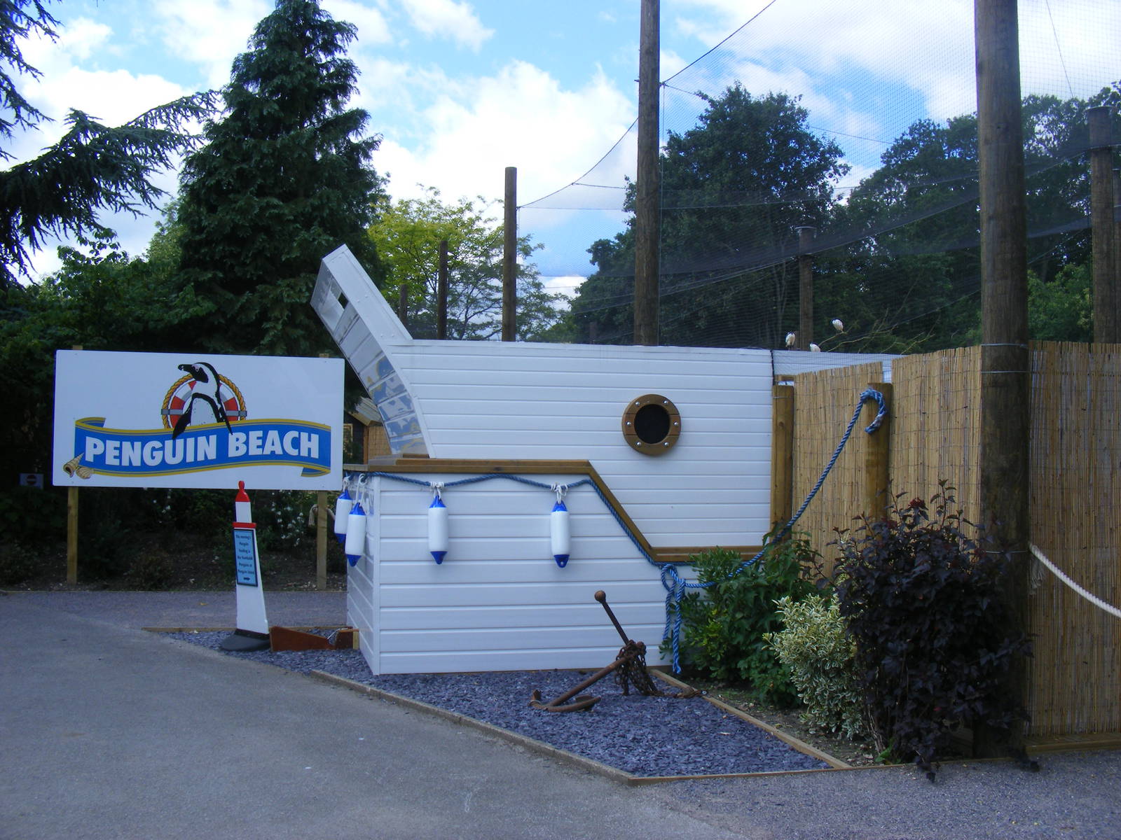 Entrance to Penguin Beach exhibit at Birdworld, 1 July 2011