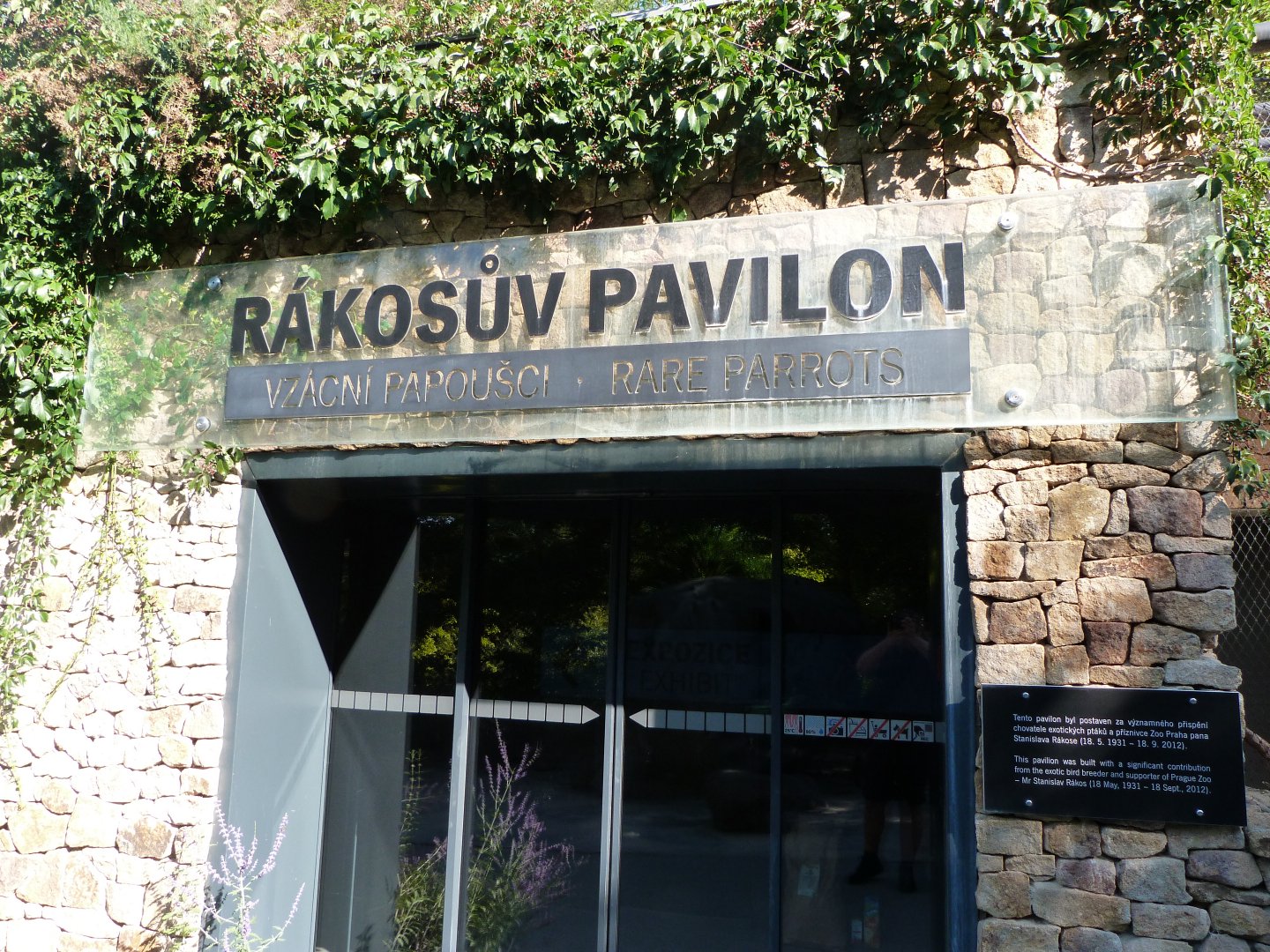 Entrance to "Rakos' House" -Zoo Praha (2025)