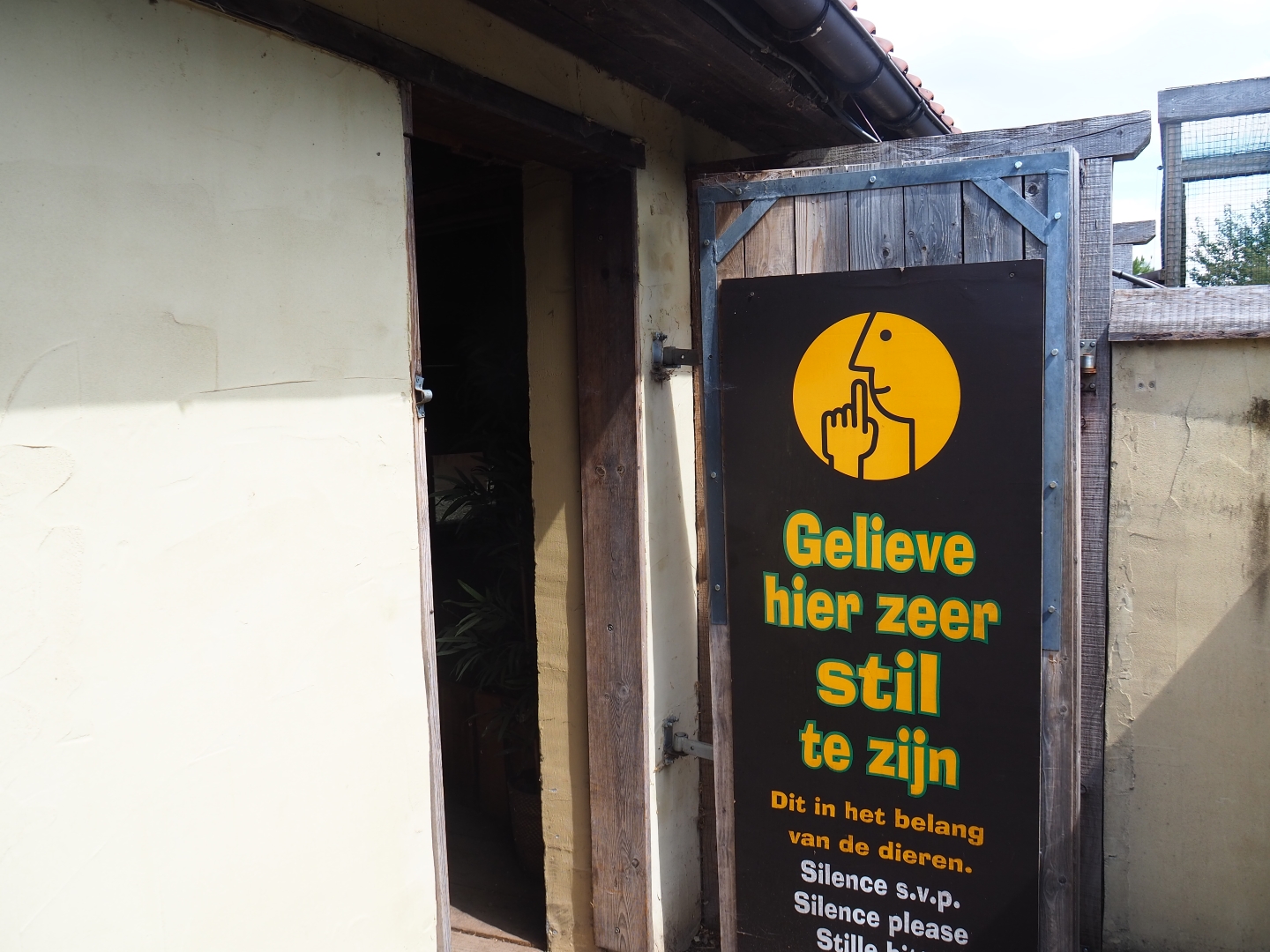 Entrance to small mammal barn
