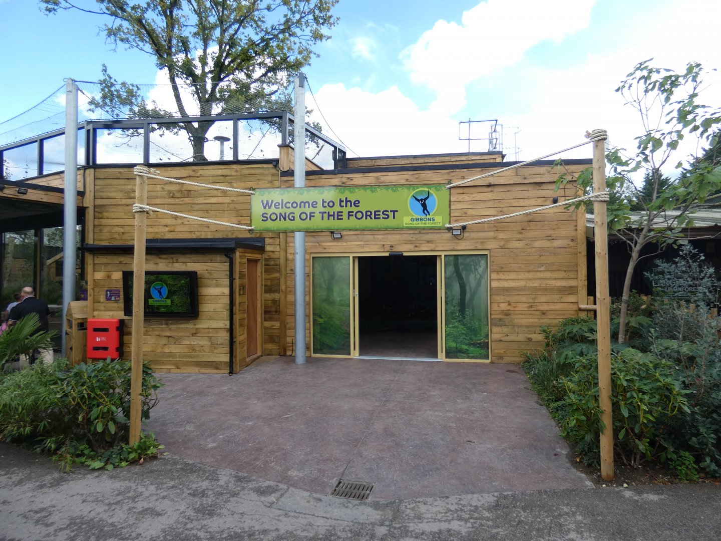 Entrance to 'Song of the Forest' gibbon house