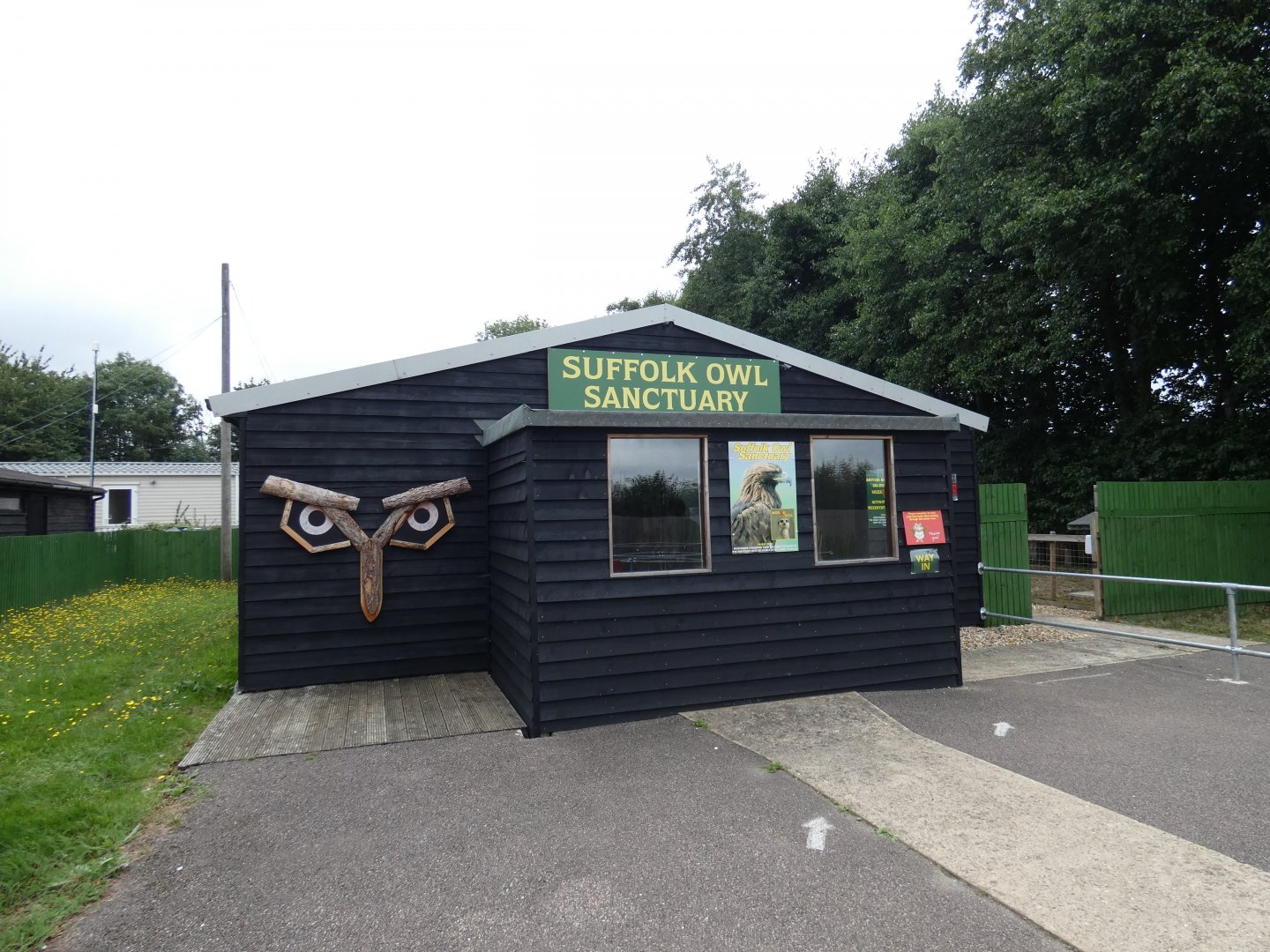 Entrance to SOS2 (Suffolk Owl Sanctuary)