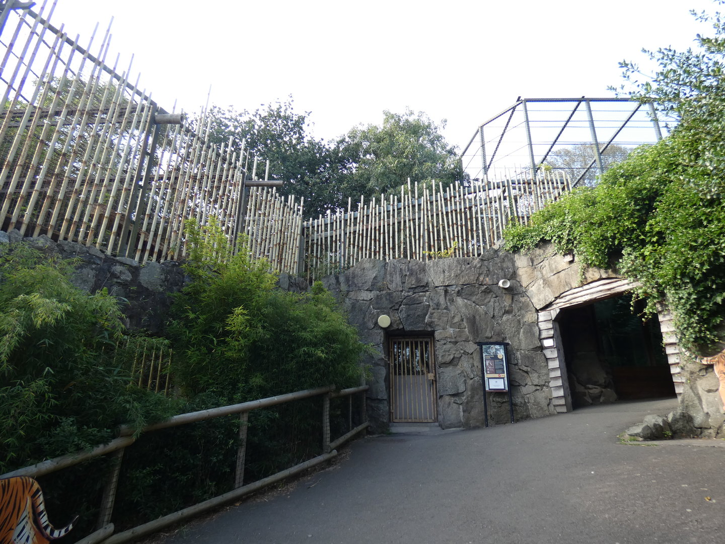 Entrance to Sumatran tiger viewing area