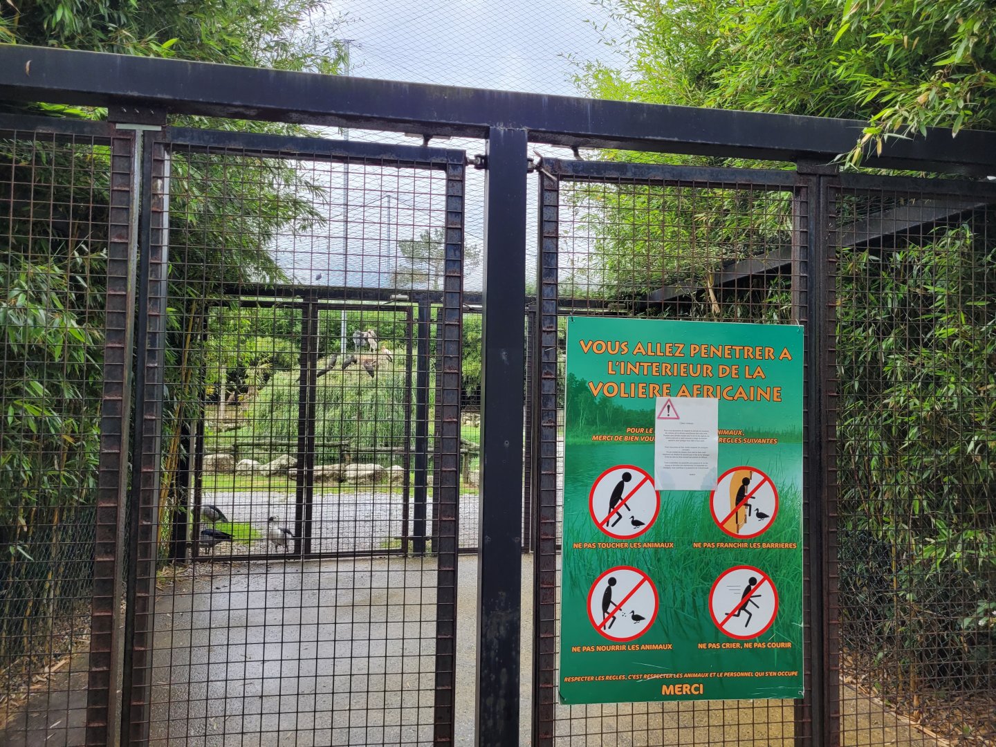 Entrance to the african aviary -Zoo du bassin d'Arcachon (2024)