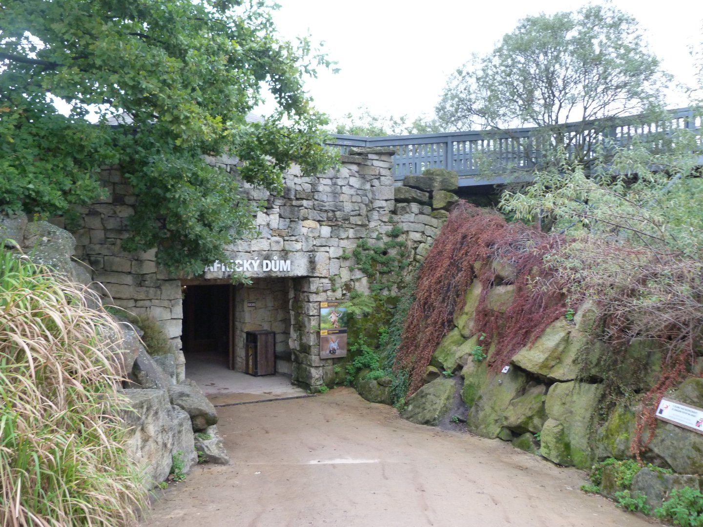 Entrance to the "African House" -Zoo Praha (2025)