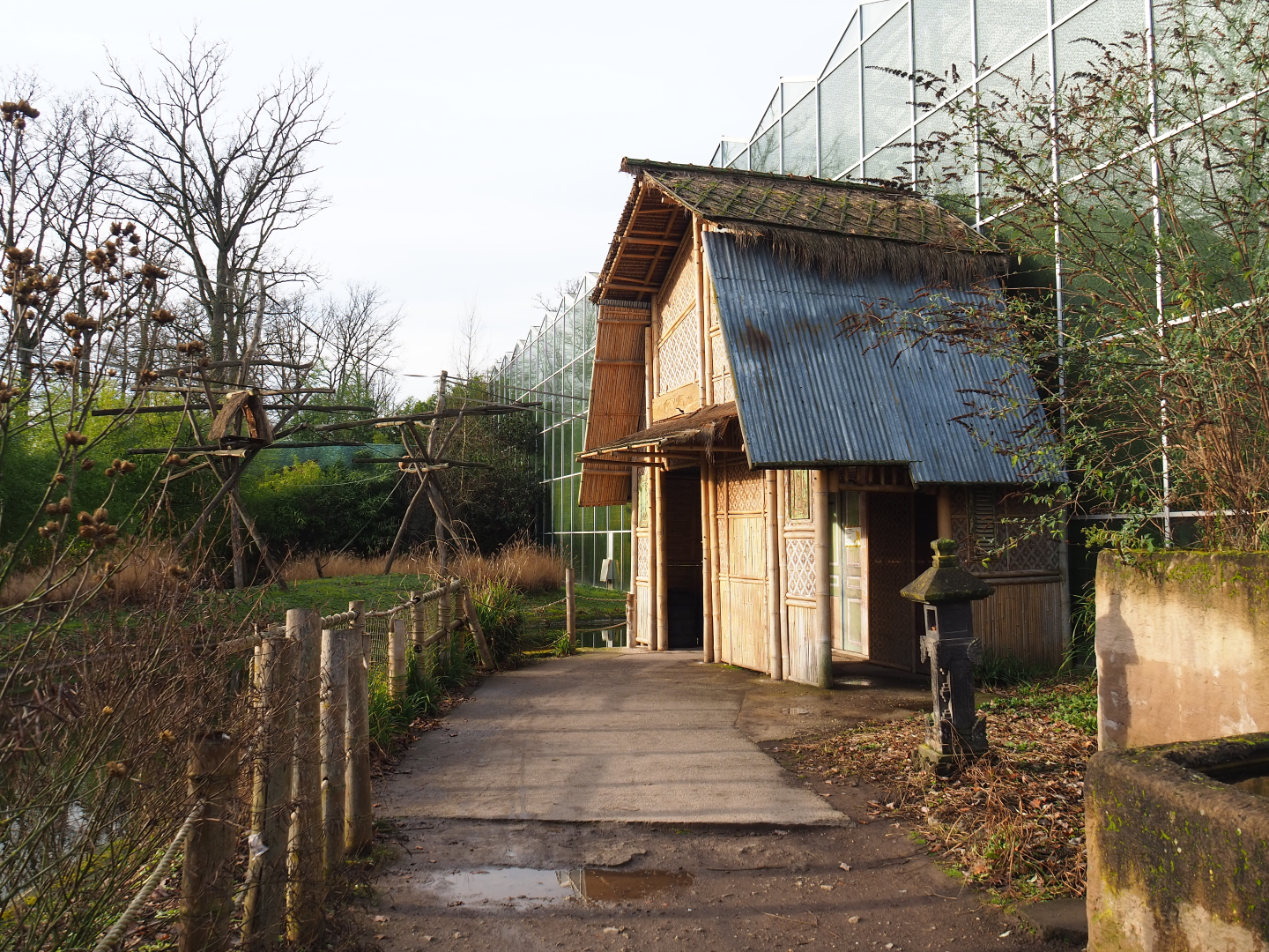 Entrance to the Asian greenhouse, 2020-01-11