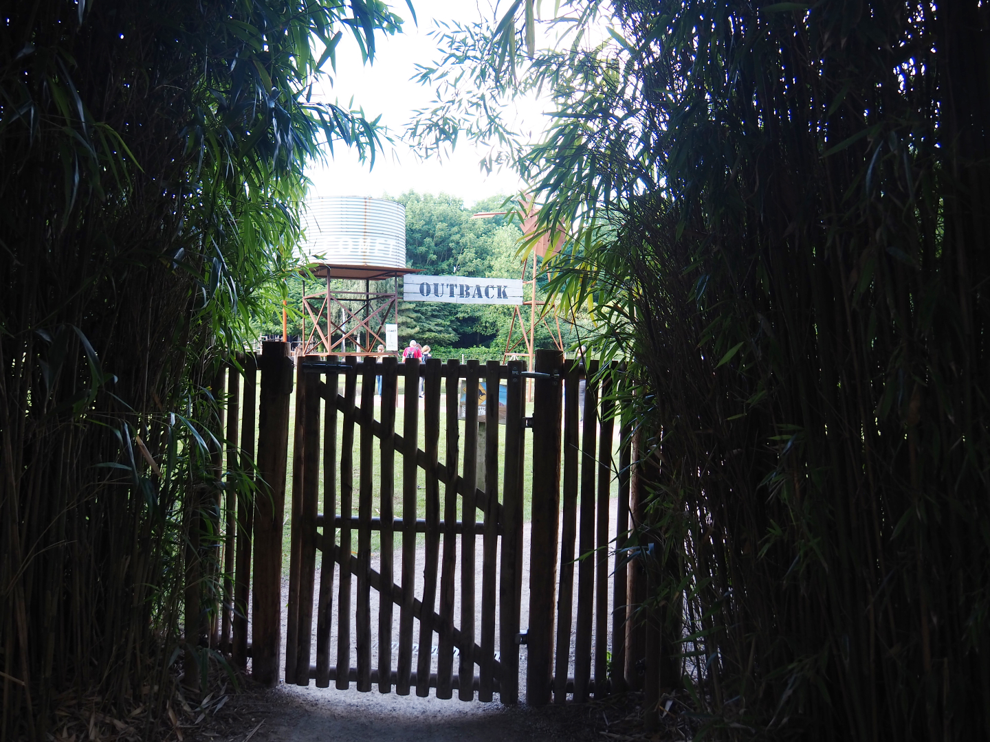 Entrance to the Australian Outback walk-through exhibit, 2019-08-11