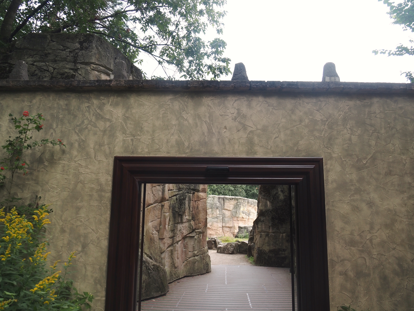 Entrance to the Barbary macaque walk-through area, 2024-08-18