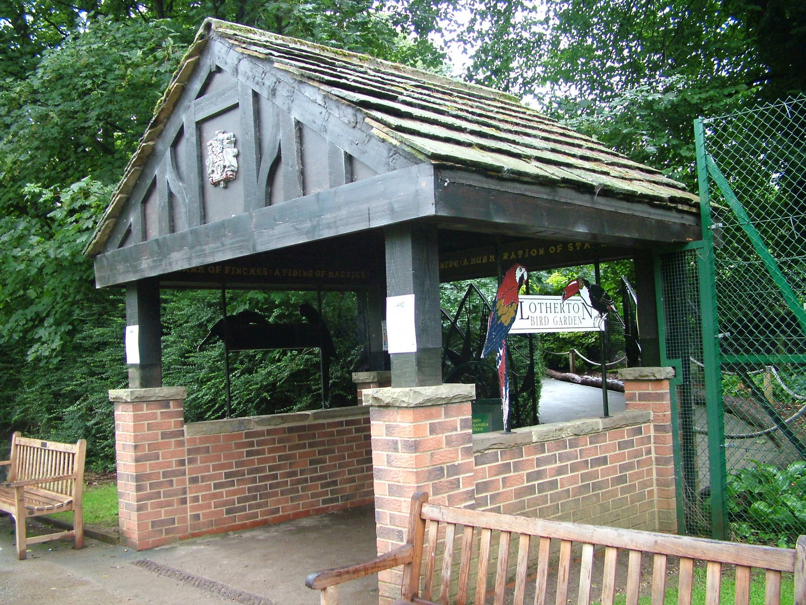 Entrance to the Bird Garden at Lotherton Hall 01/08/09