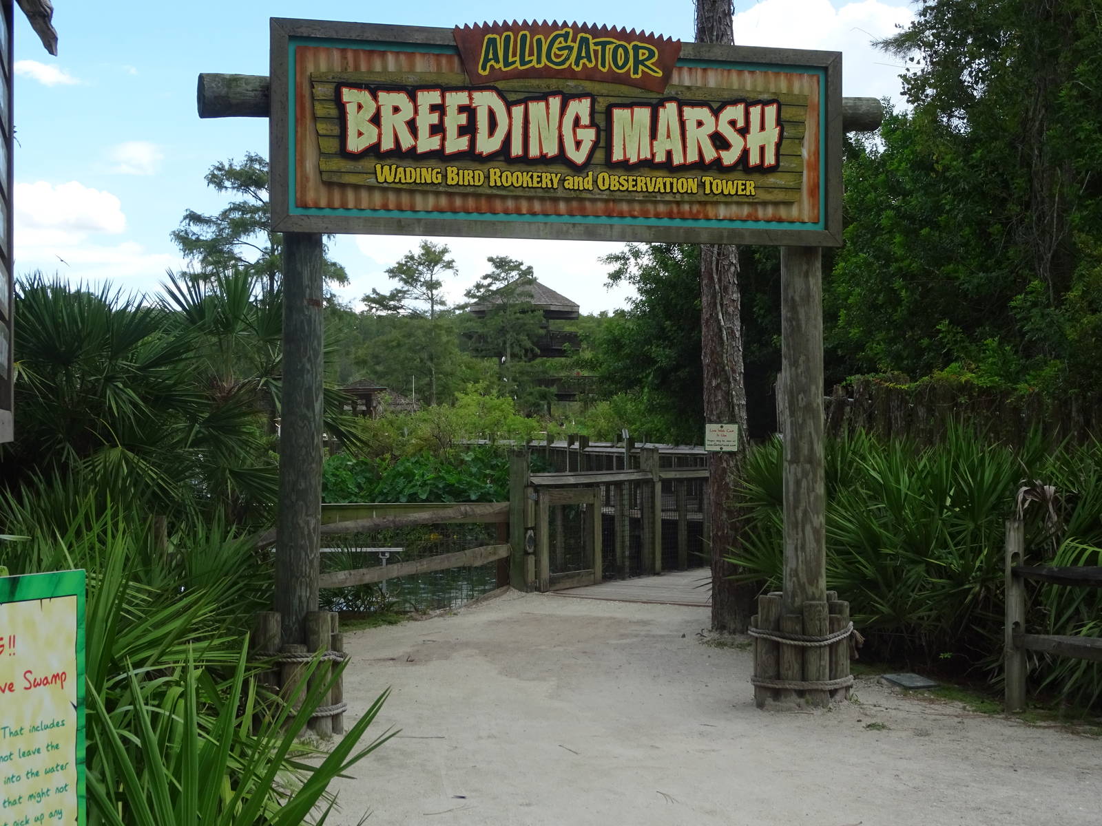 Entrance to the Breeding Marsh at Gatorland