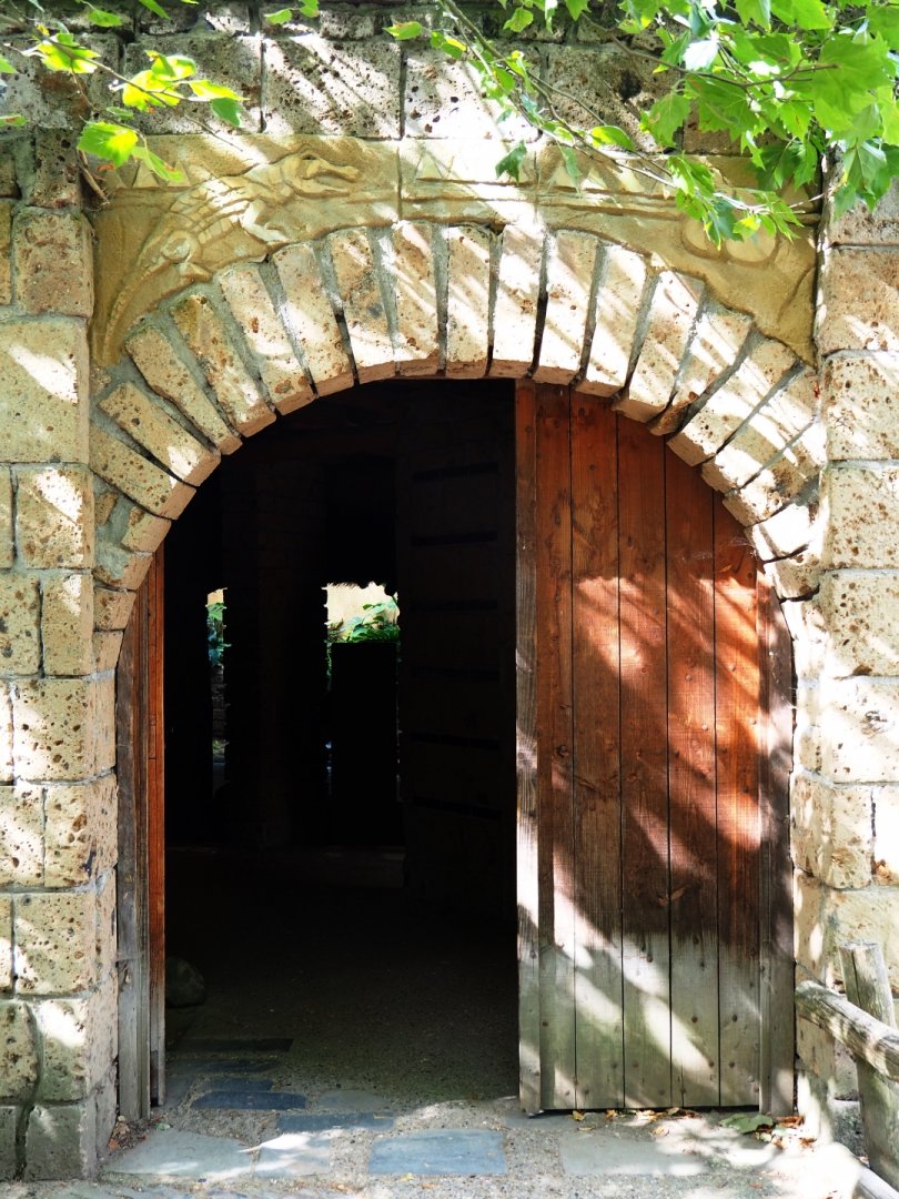 Entrance to the dwarf crocodile house
