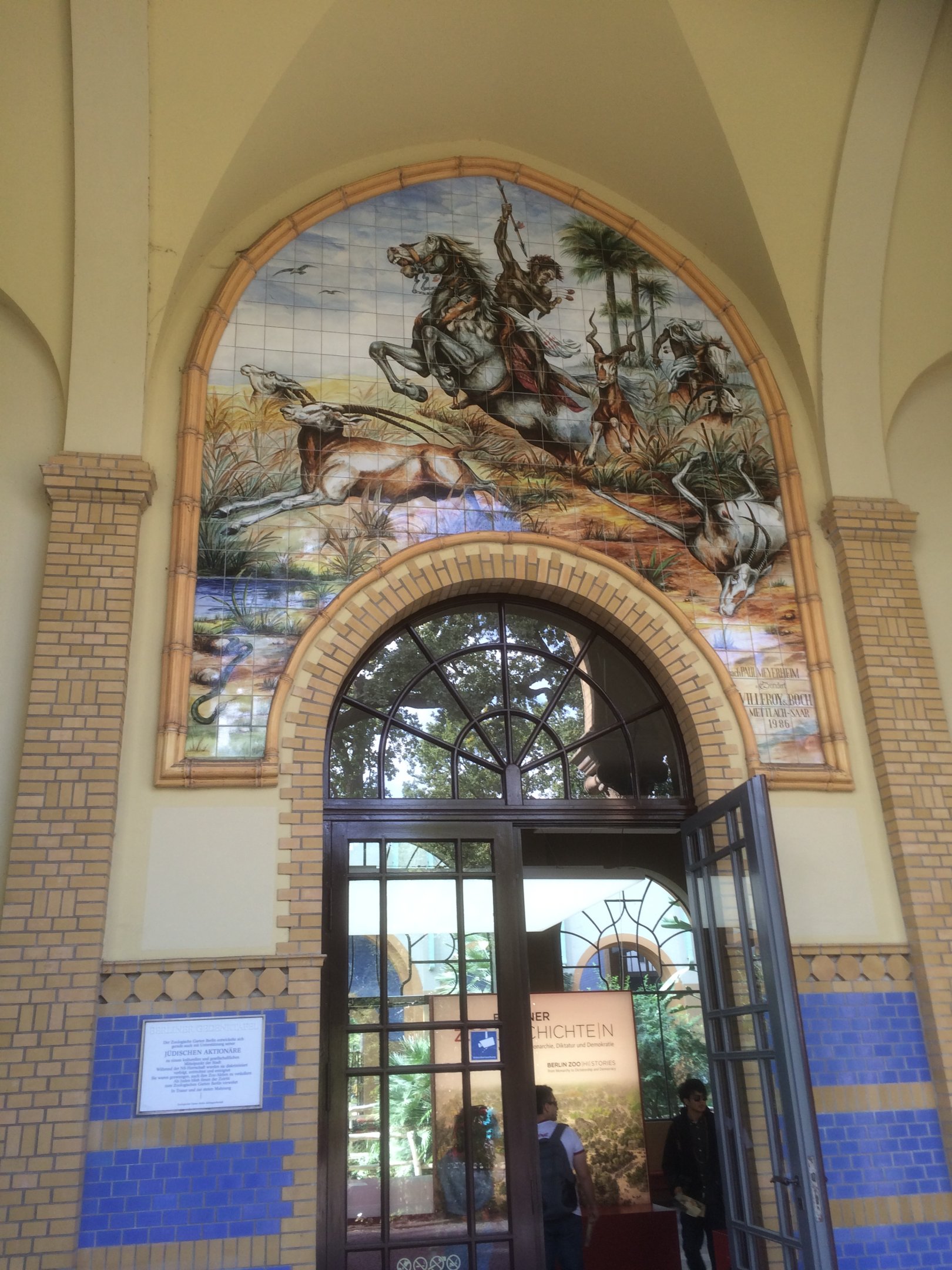 Entrance to the giraffe/antelope house