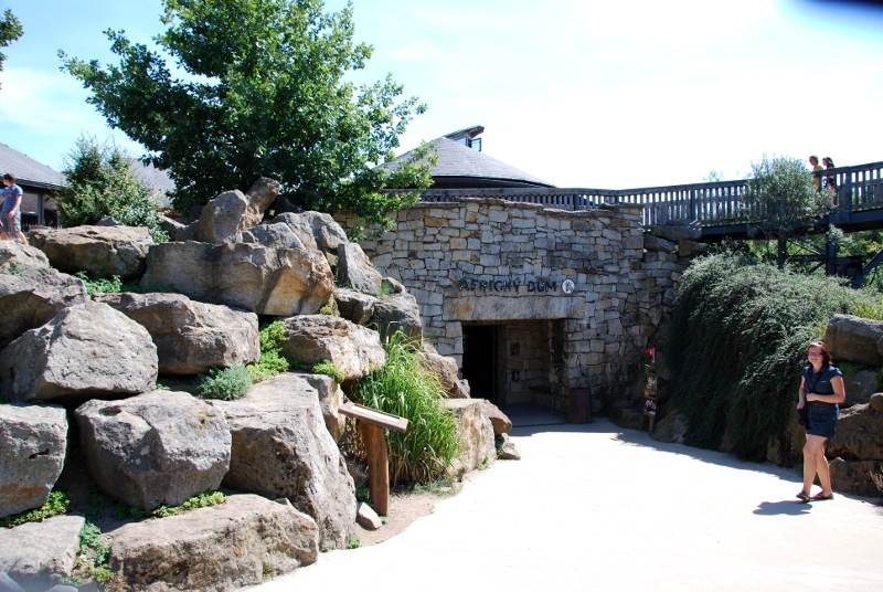 Entrance to the Giraffe house