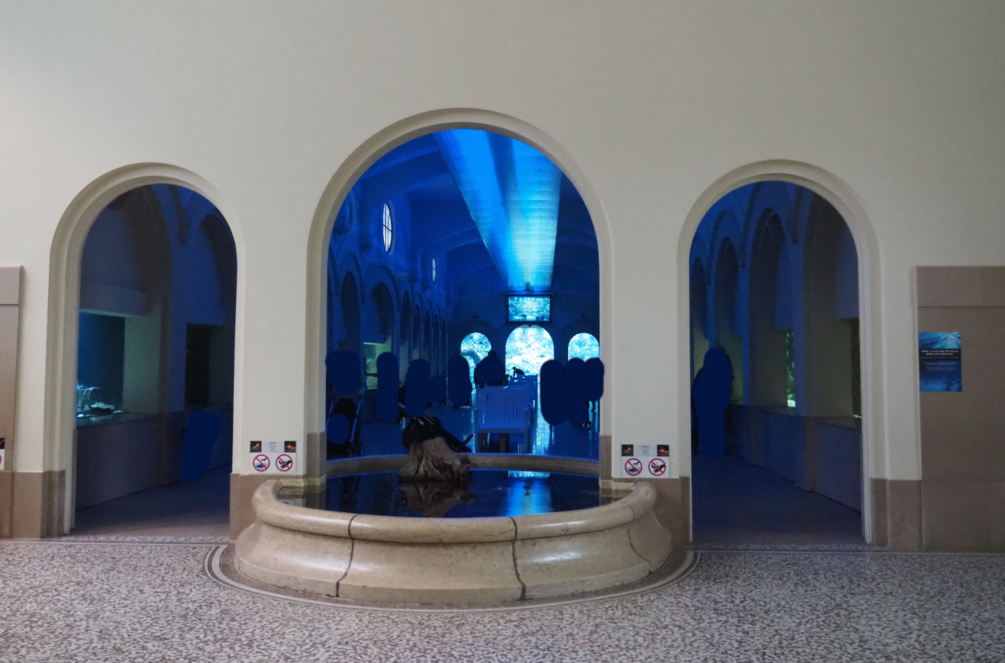 Entrance to the grand hall of the aquarium, 2020-05-24