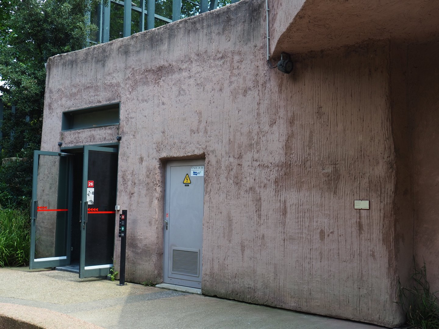 Entrance to the hippopotamus house, 2019