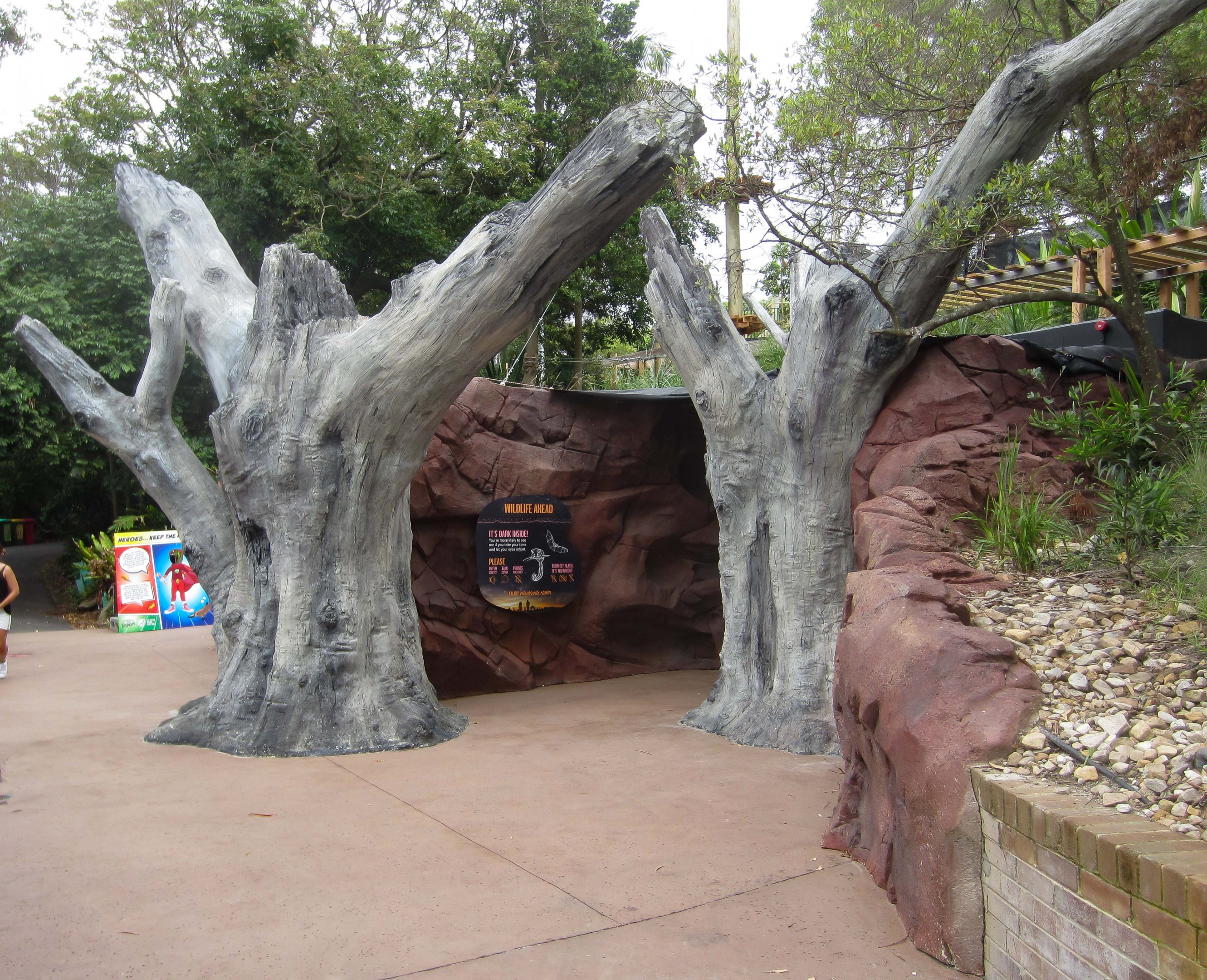 Entrance to the new Nocturnal House 'Nguwing nura'