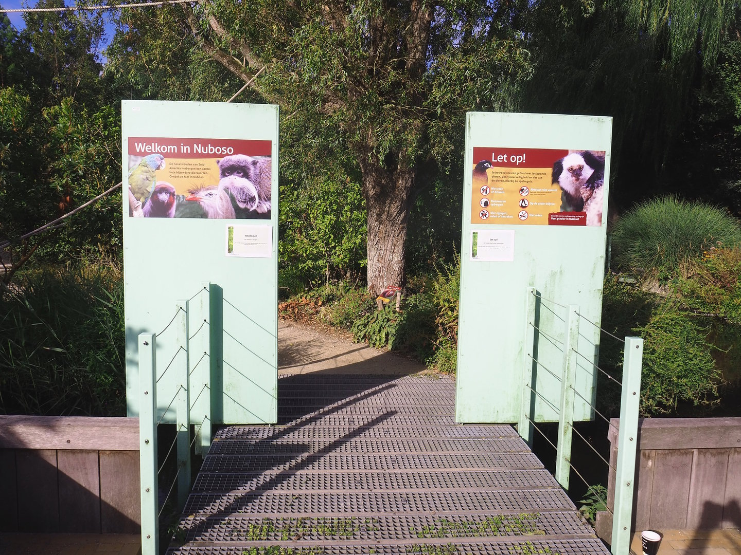 Entrance to the Nuboso monkey exhibit, 2022-08-28