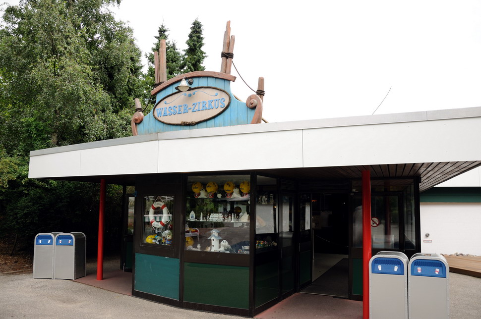 Entrance to the sealion-show at Hansa-Park Sierksdorf